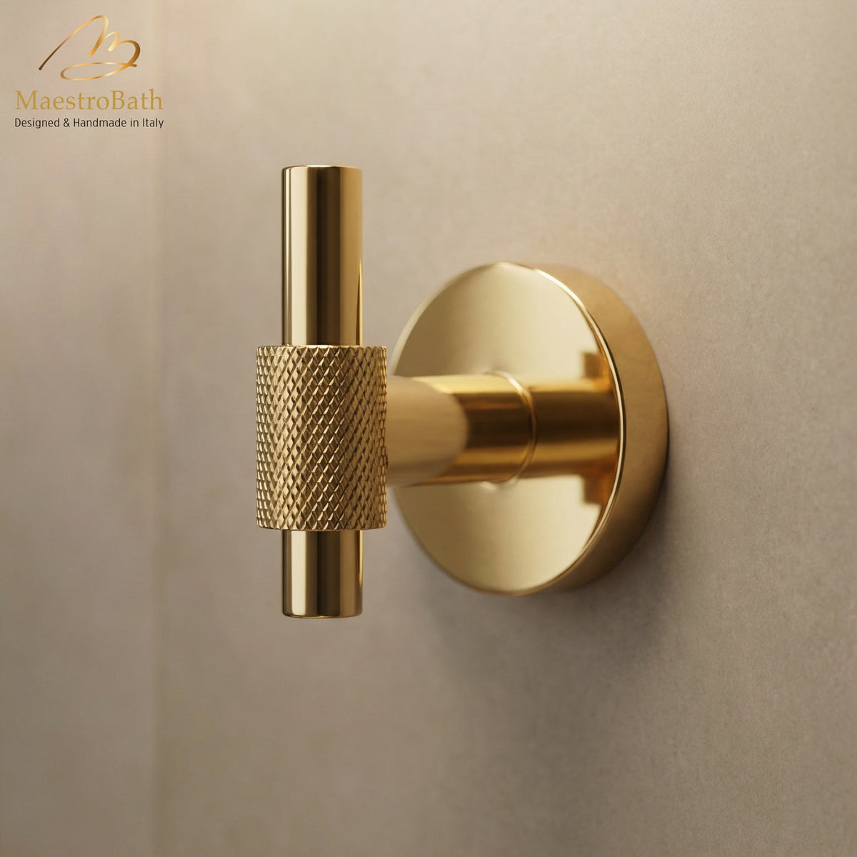 Avant Modern Robe Hook, wall mounted #color_polished gold