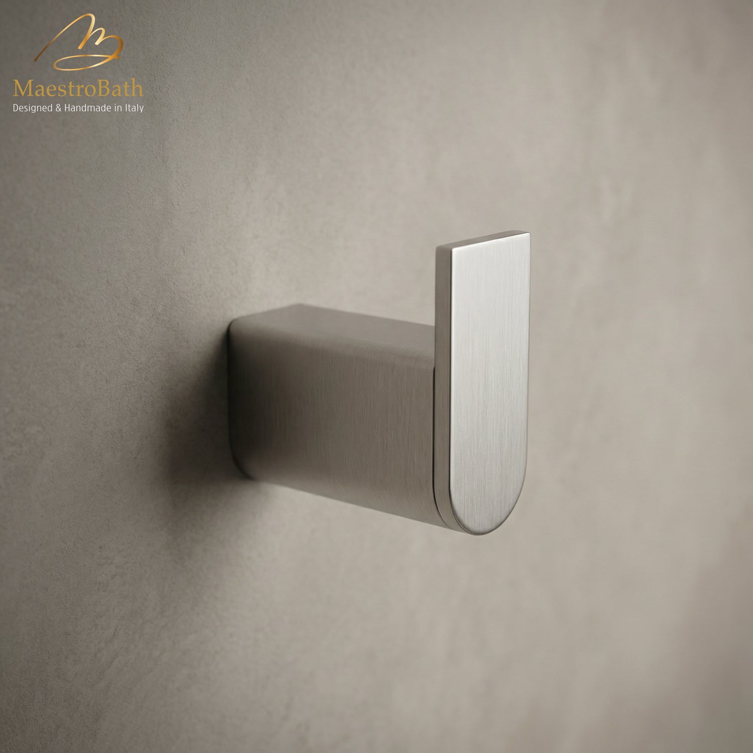Linear Minimal Robe Hook #color_brushed nickel
