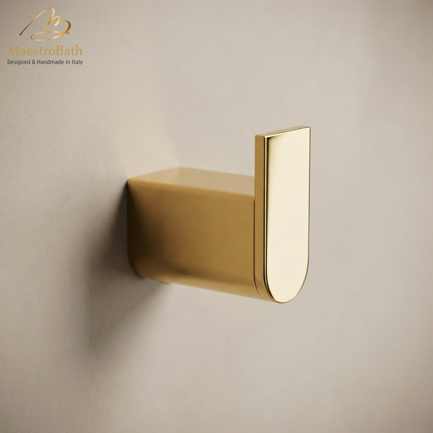 Linear Minimal Robe Hook #color_polished gold