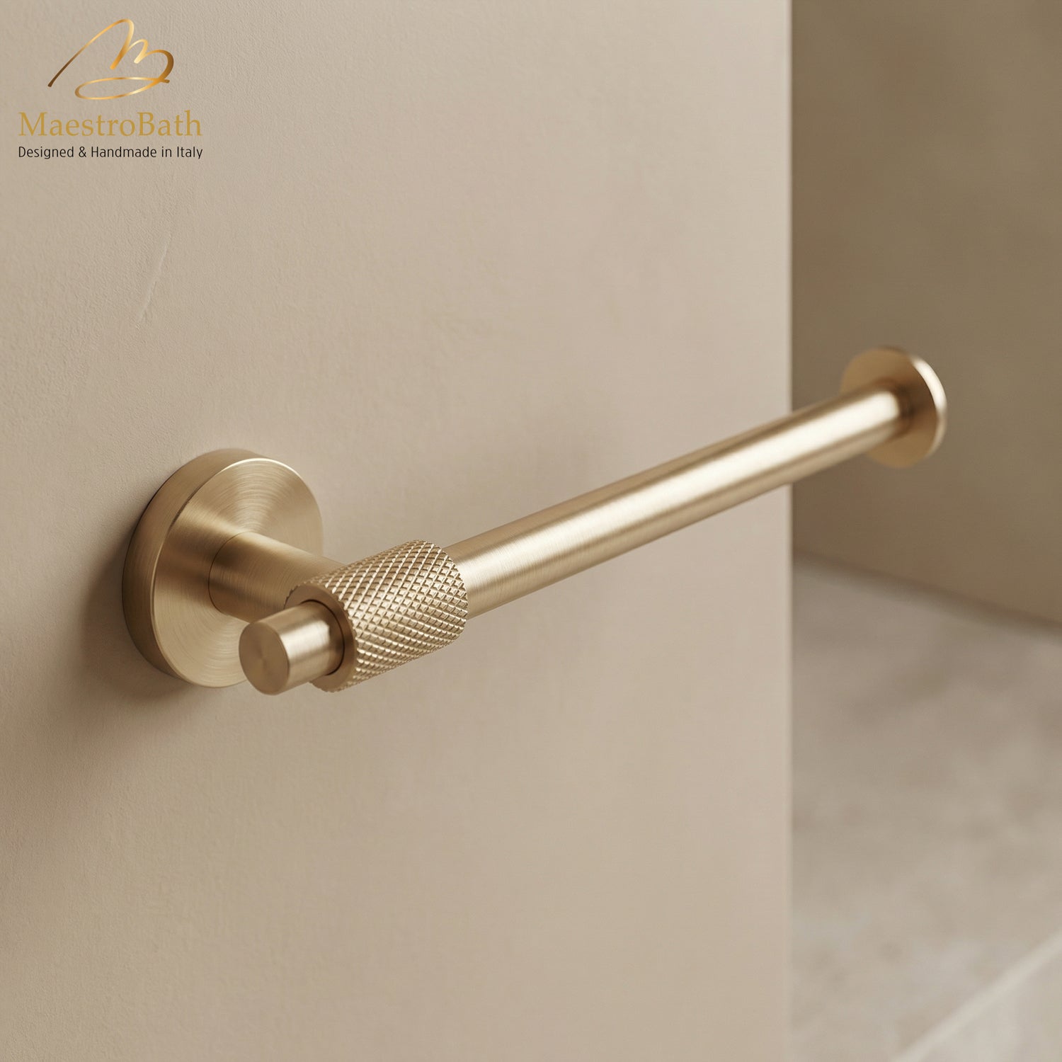 Avant Modern Toilet Paper Holder #color_brushed gold