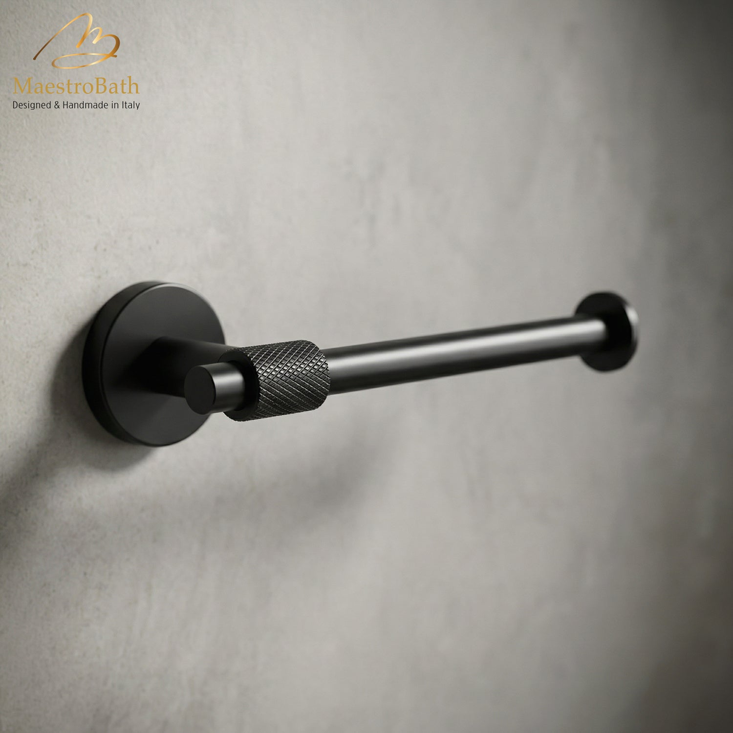 Avant Modern Toilet Paper Holder #color_black