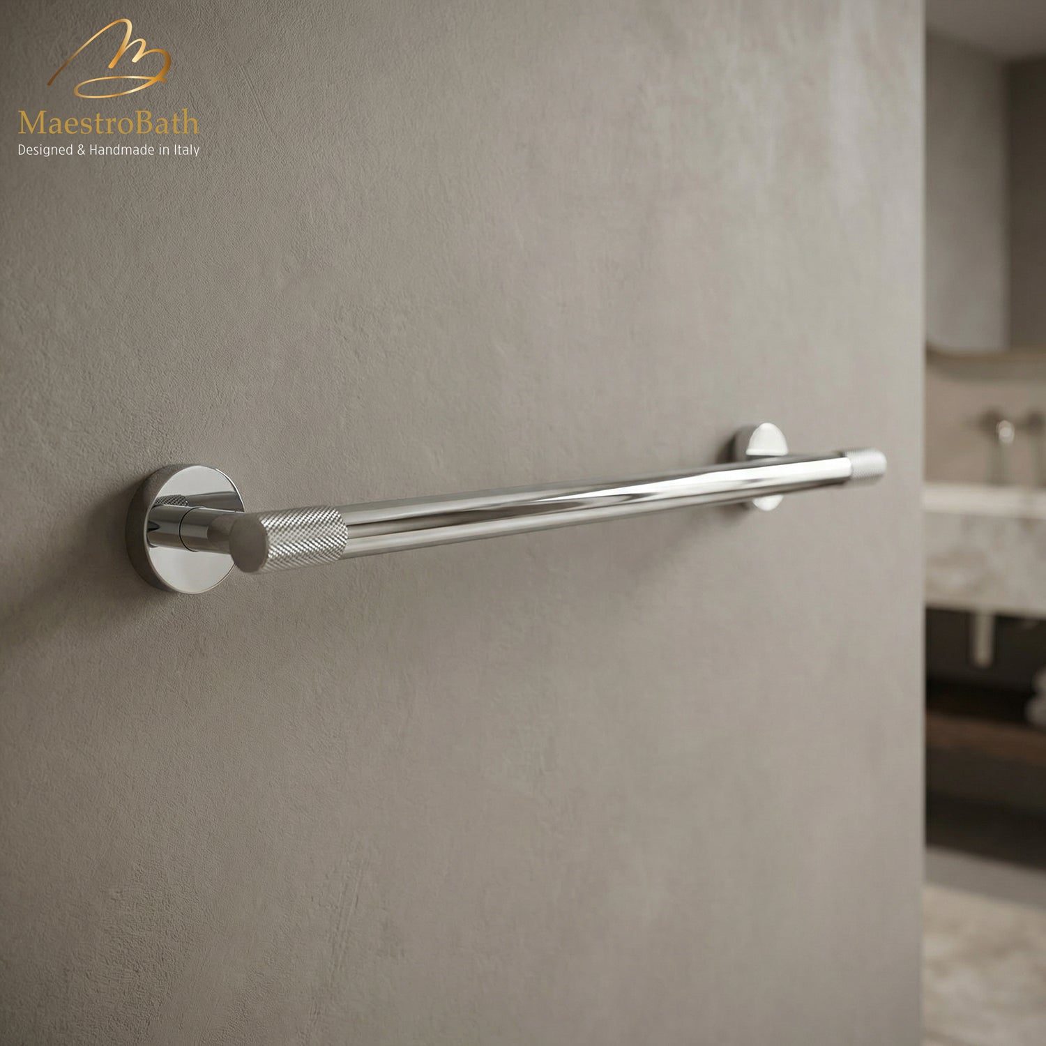 Forward 24” Towel Bar #color_polished chrome