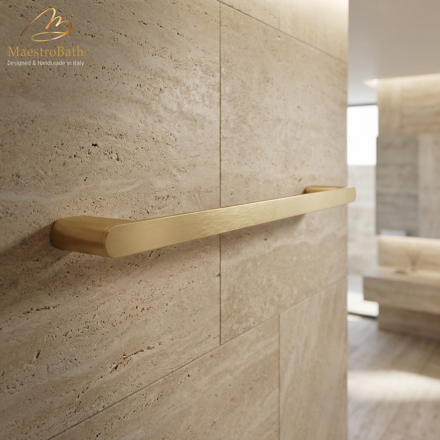 Linear 24” Towel Bar #color_brushed gold