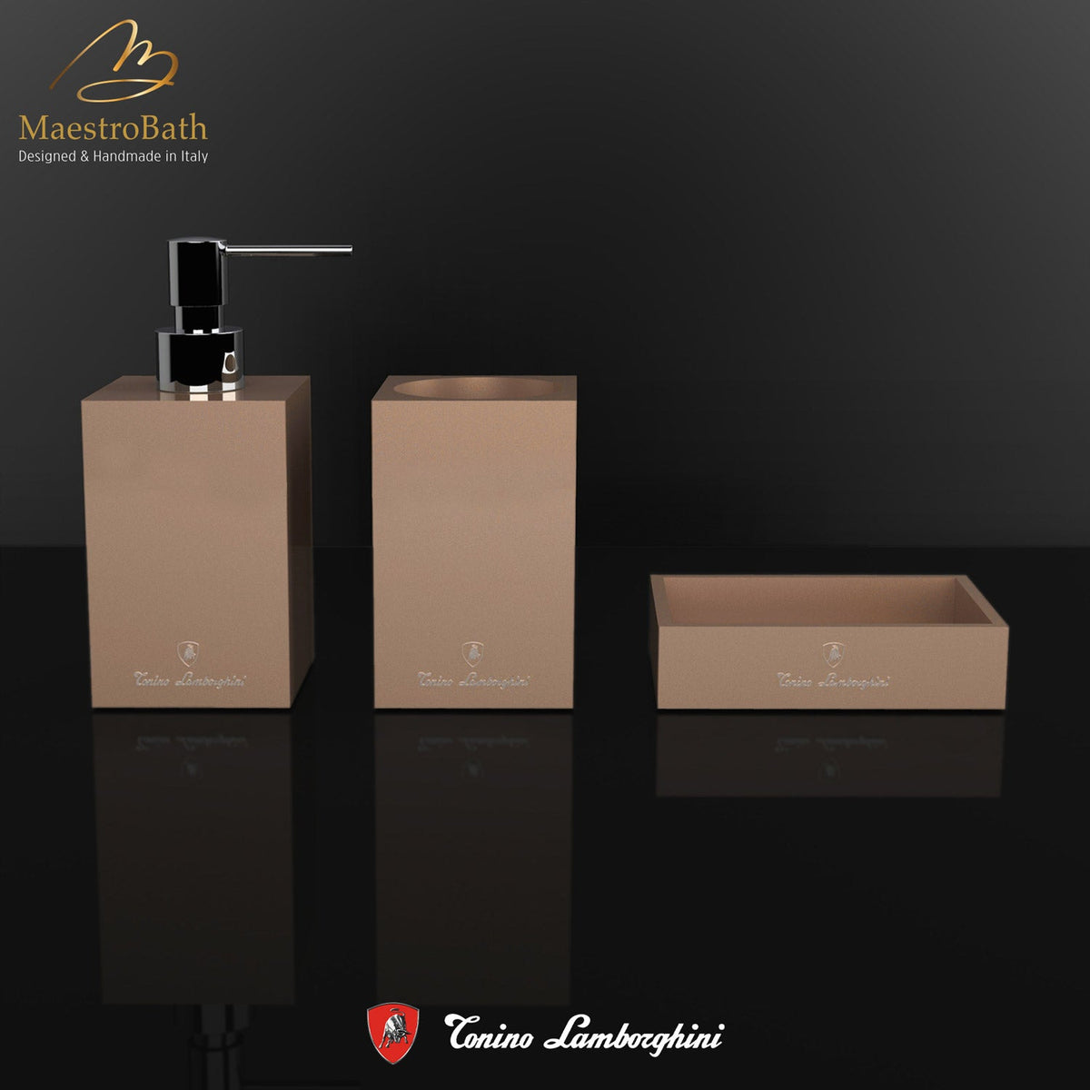 Vision by Tonino Lamborghini Accessory Set, shown in rosa sahara