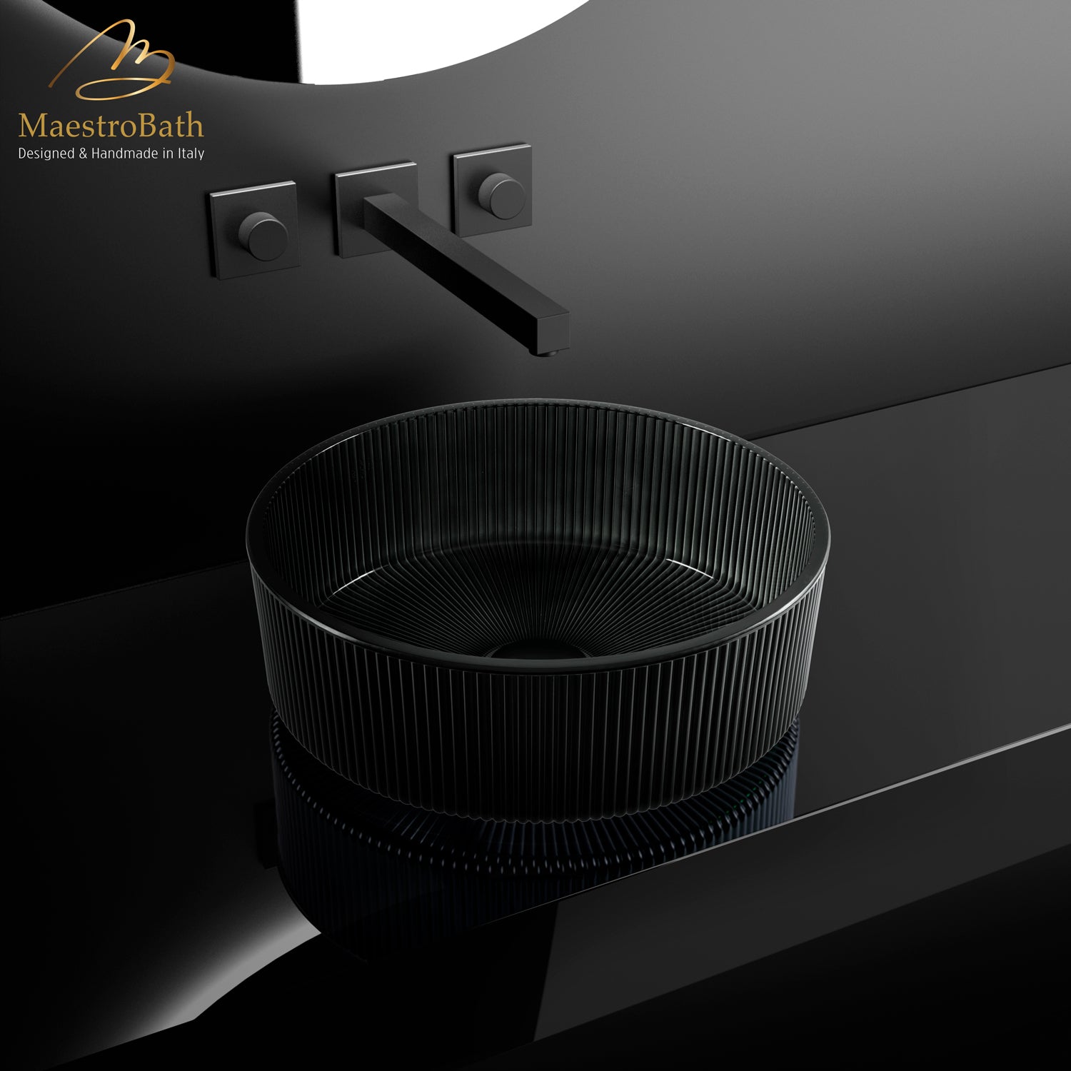 Bella Vita Luxury Vessel Sink #Color_Black