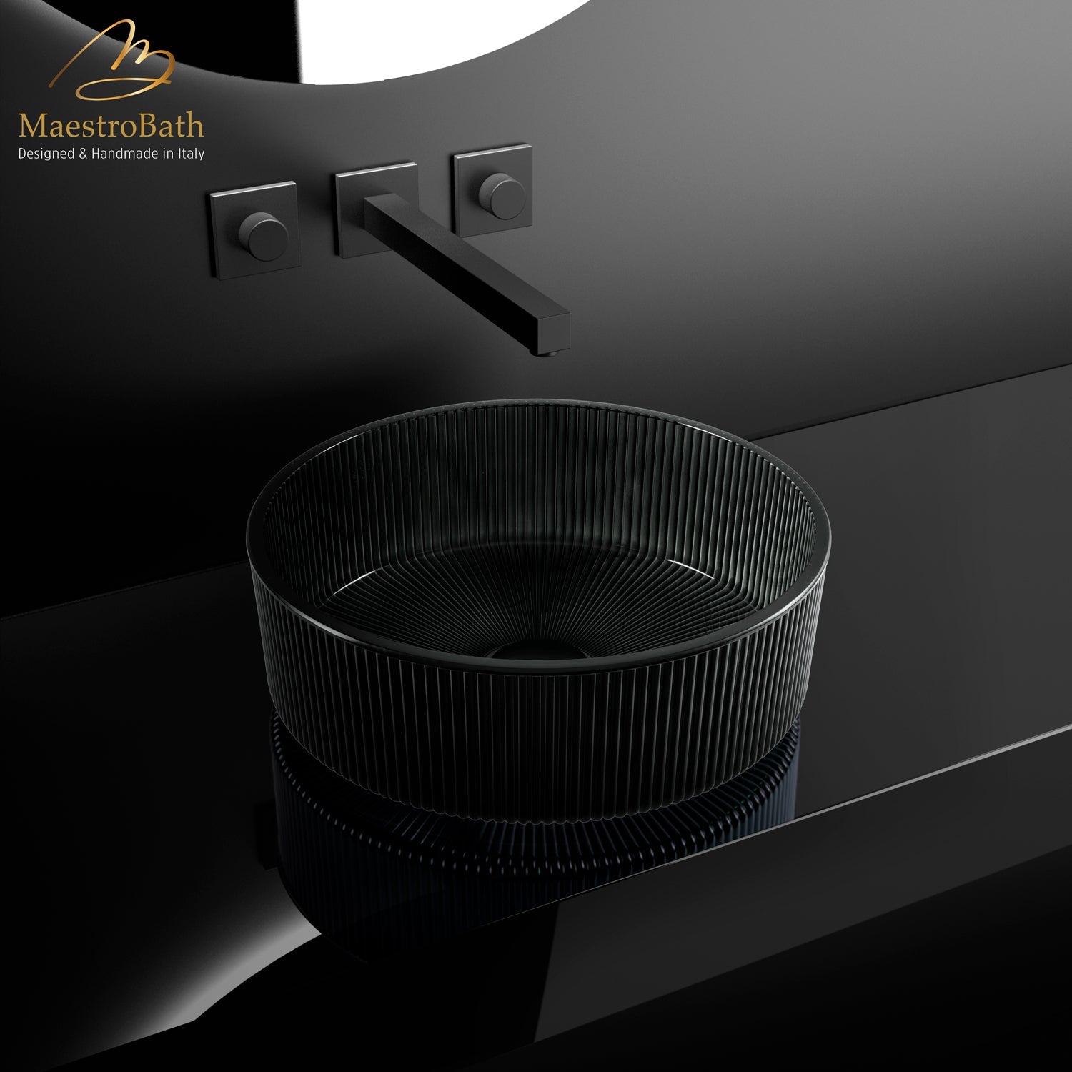 Bella Vita Luxury Vessel Sink #Color_Black