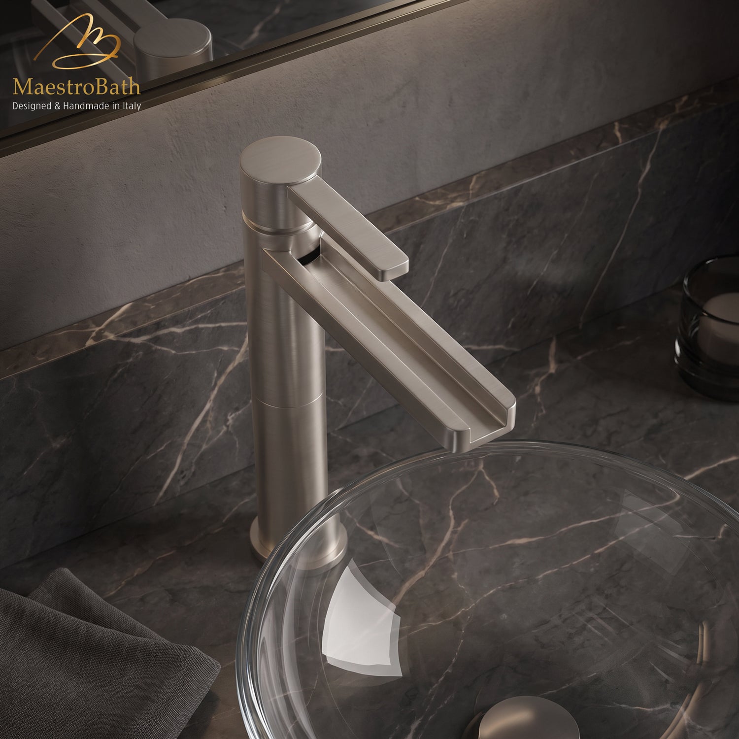 Aqua Brushed Nickel Luxury Bathroom Faucet #color_brushed nickel
