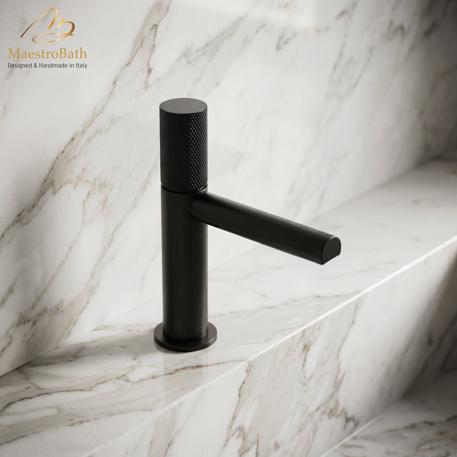 AUX Low Bathroom Faucet | Black #color_black