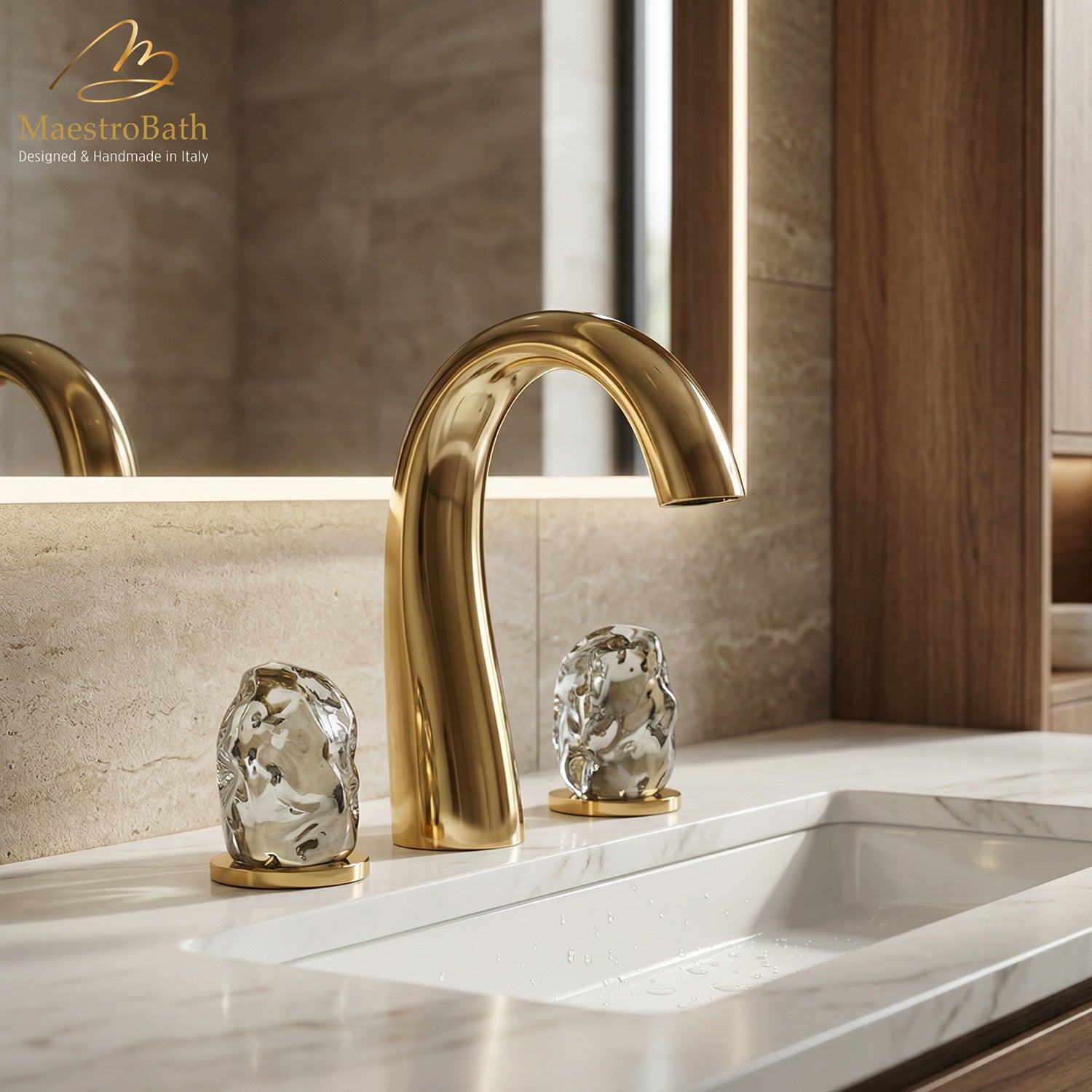 ETEREO Luxury 3-hole Bathroom Faucet