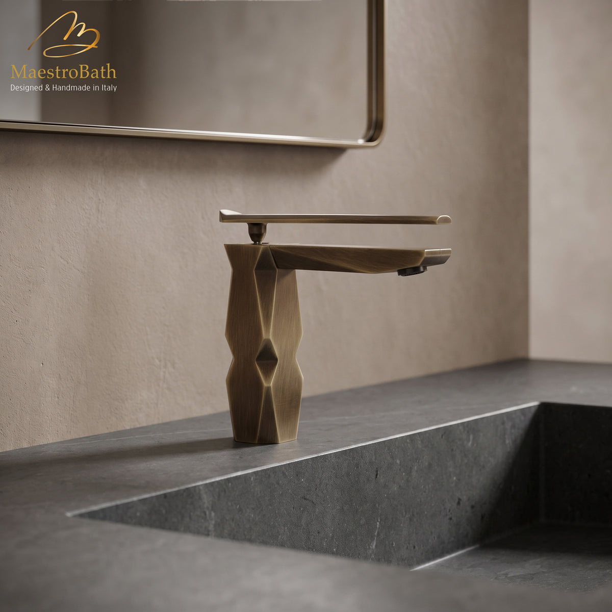 Ikon Tobacco Luxury Vessel Sink Faucet #color_Tobacco