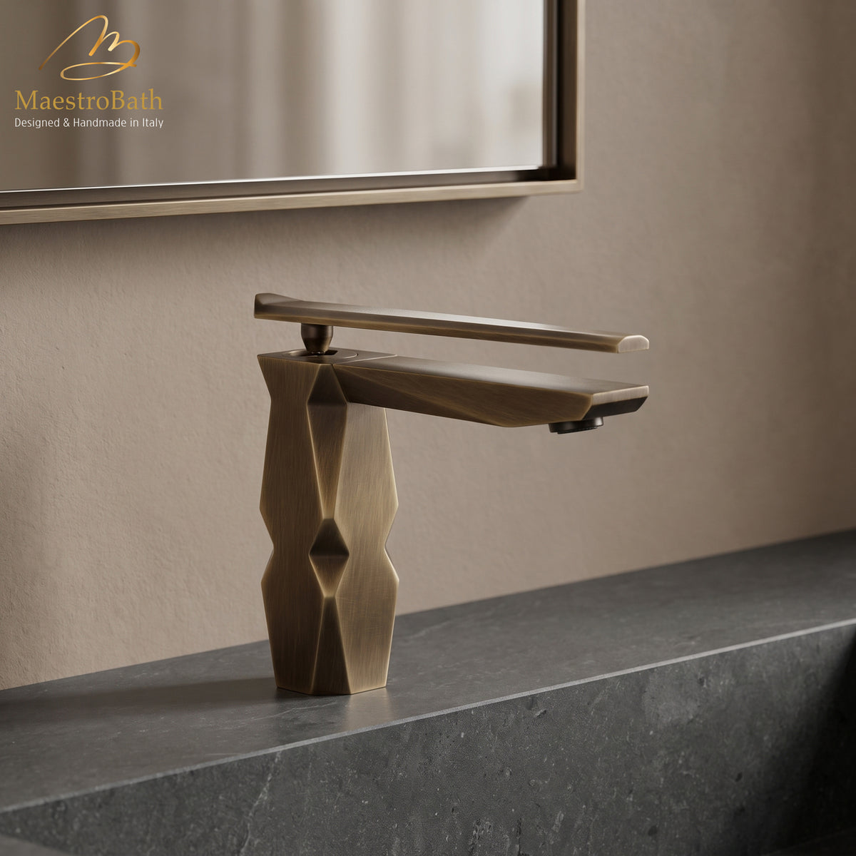 Ikon Tobacco Luxury Vessel Sink Faucet #color_Tobacco