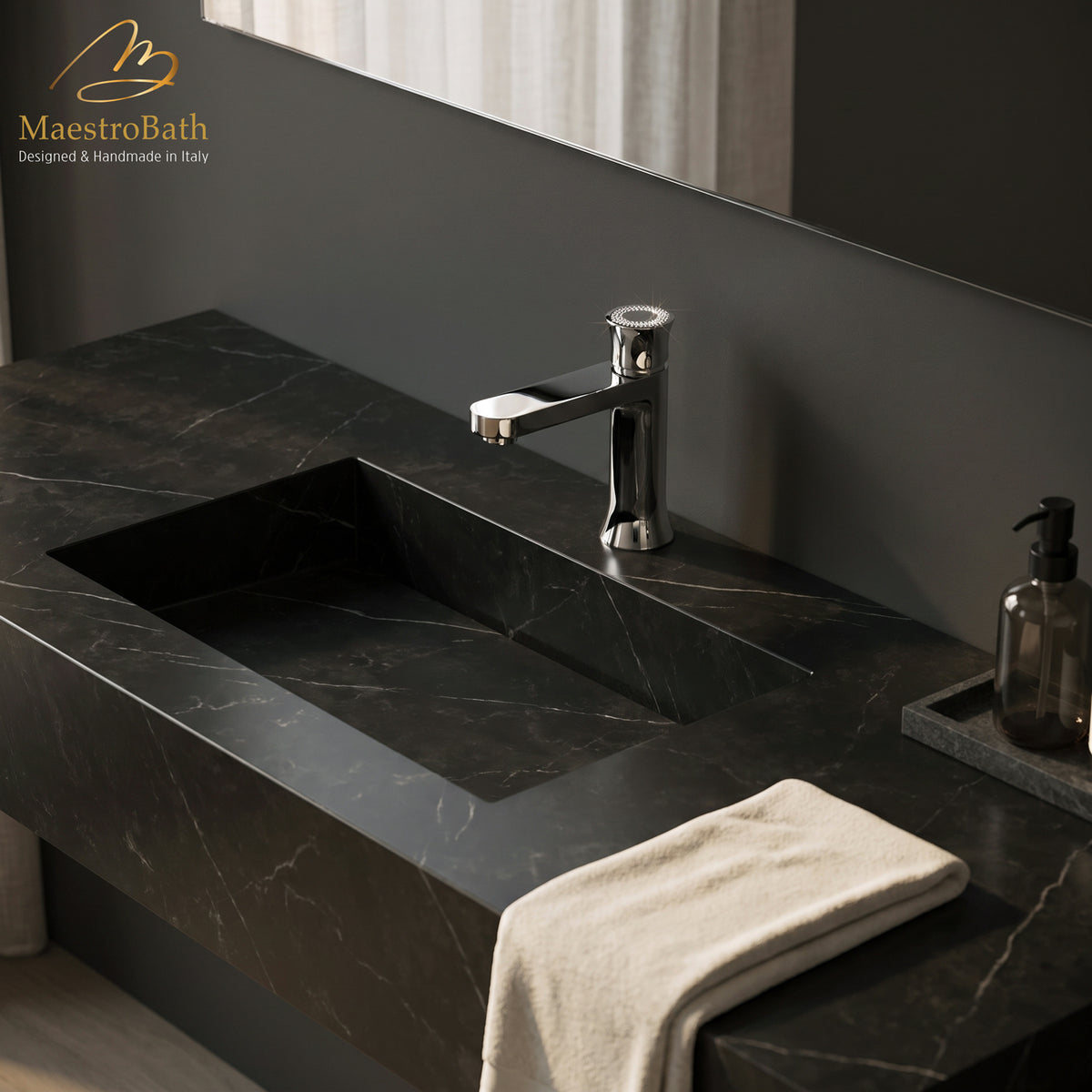 Luxury Swarovski Ring Crystal Bathroom Faucet | Polished Chrome #color_polished chrome