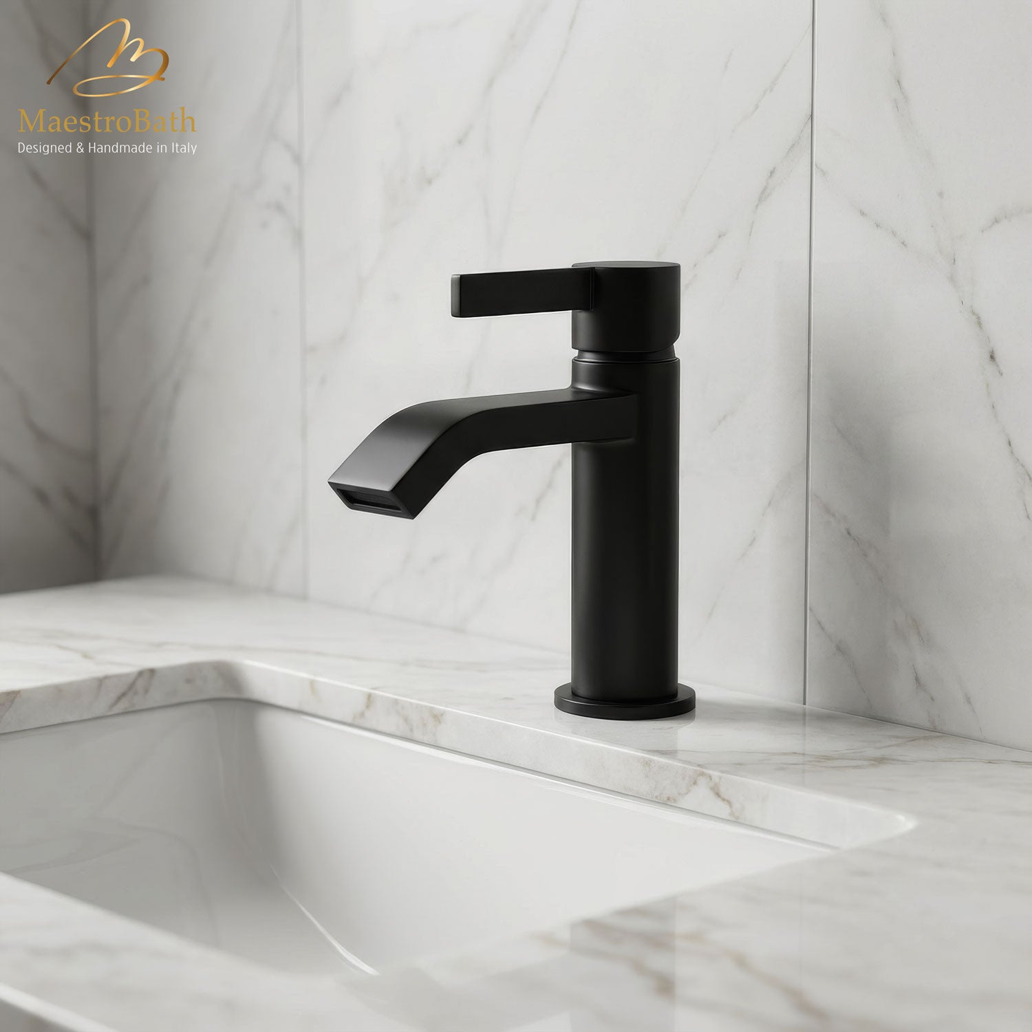 Single Lever Basin Mixer Faucet #color_Black