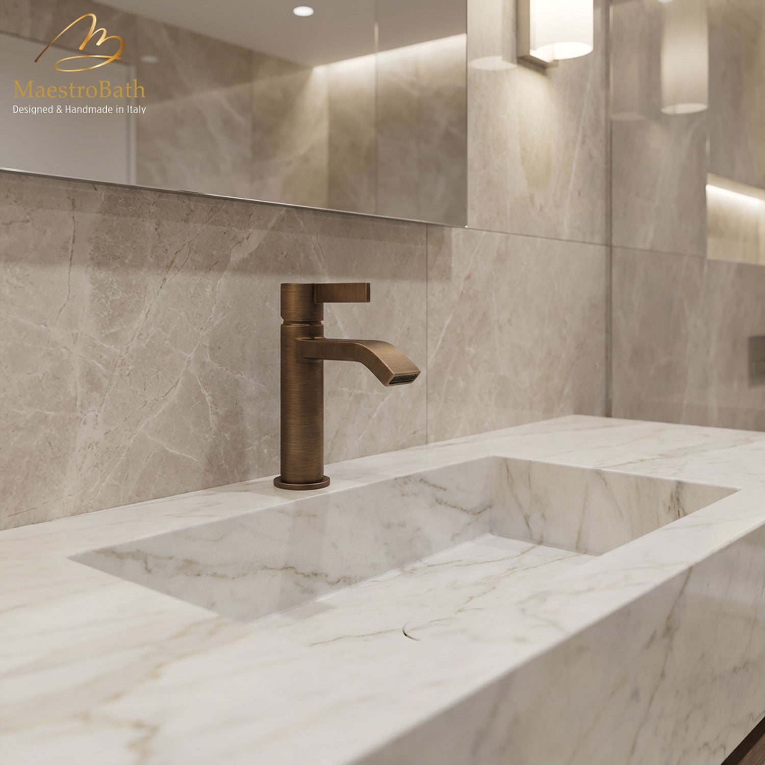 Single Lever Basin Mixer Faucet #color_Tabacco