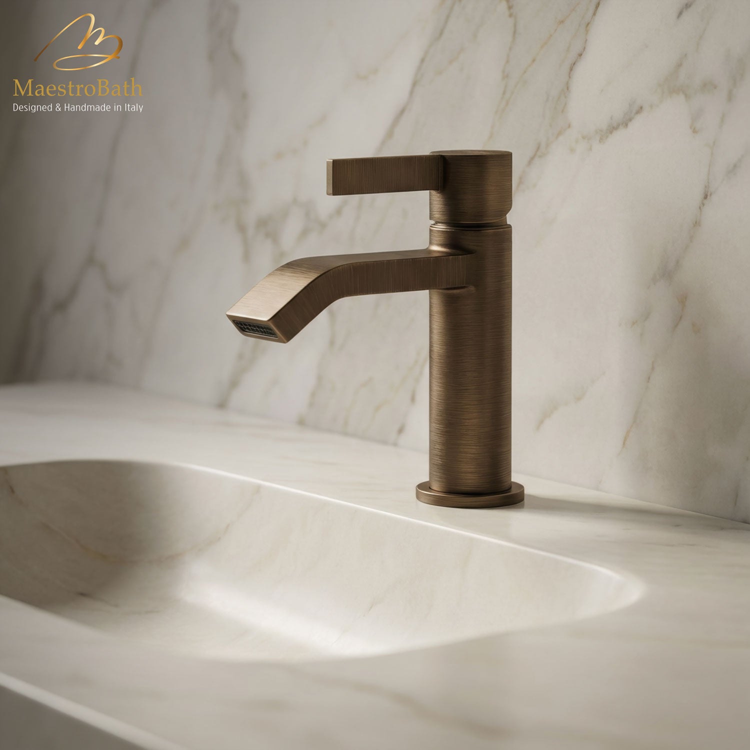Single Lever Basin Mixer Faucet #color_Tabacco