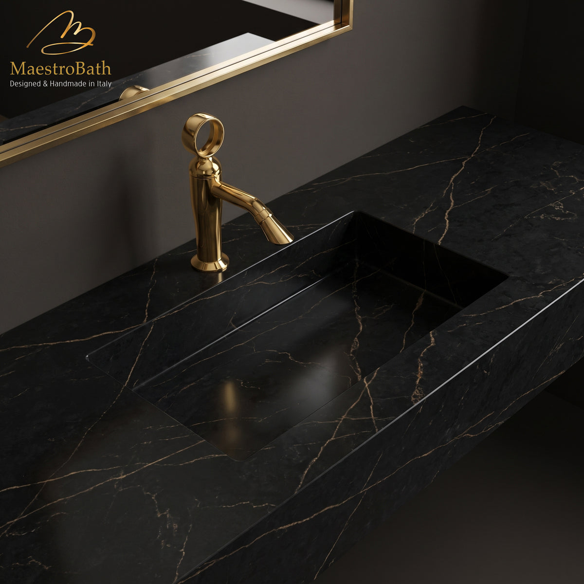 Luxury Italian Bathroom Sink Faucet #color_polished gold