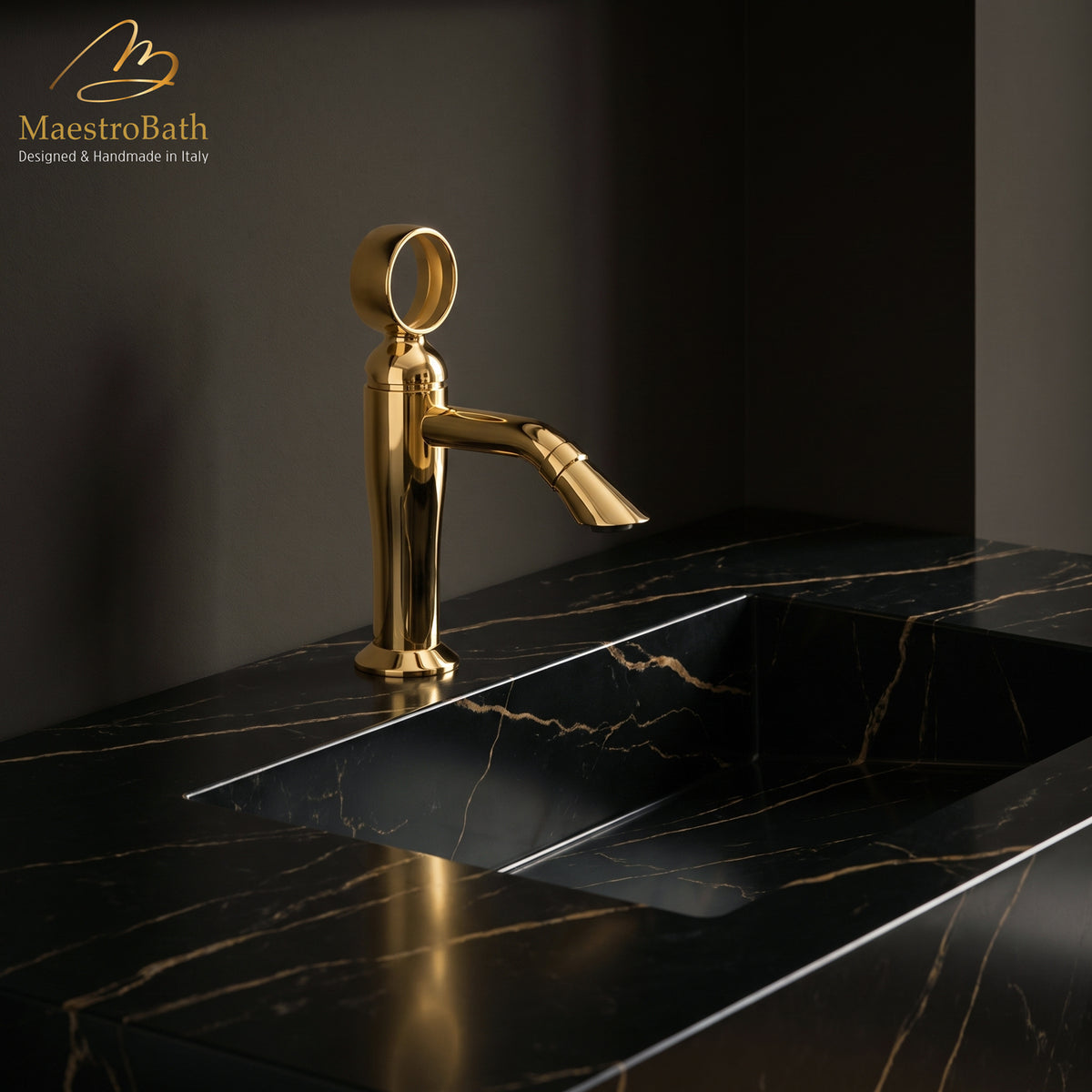 Luxury Italian Bathroom Sink Faucet #color_polished gold