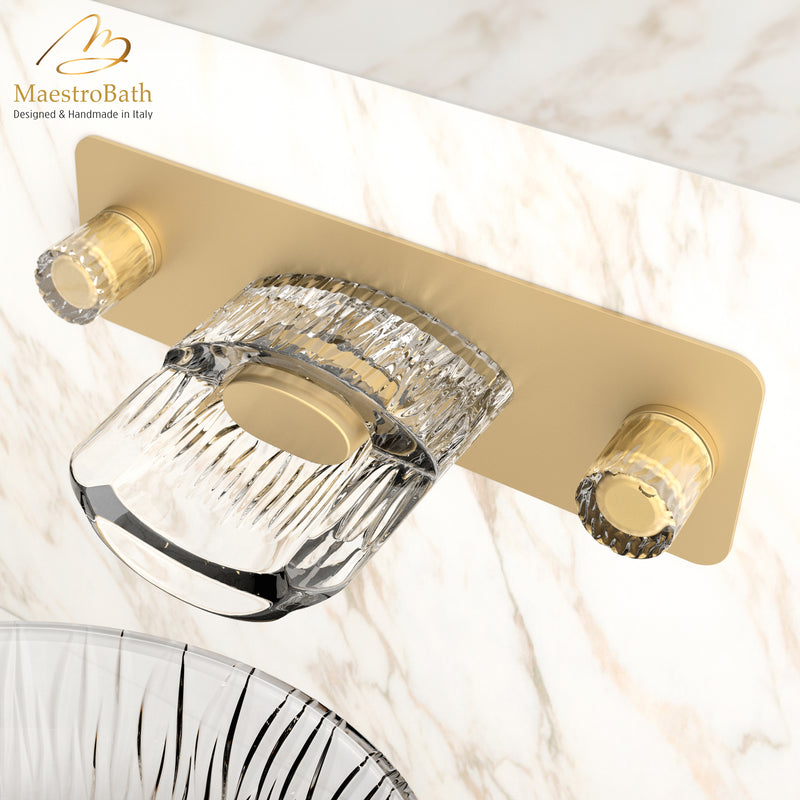 Clivia Luxury Wall Mount Bathroom Faucet