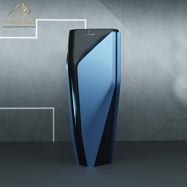 Iconico by Tonino Lamborghini Freestanding Sink | Blue & Black