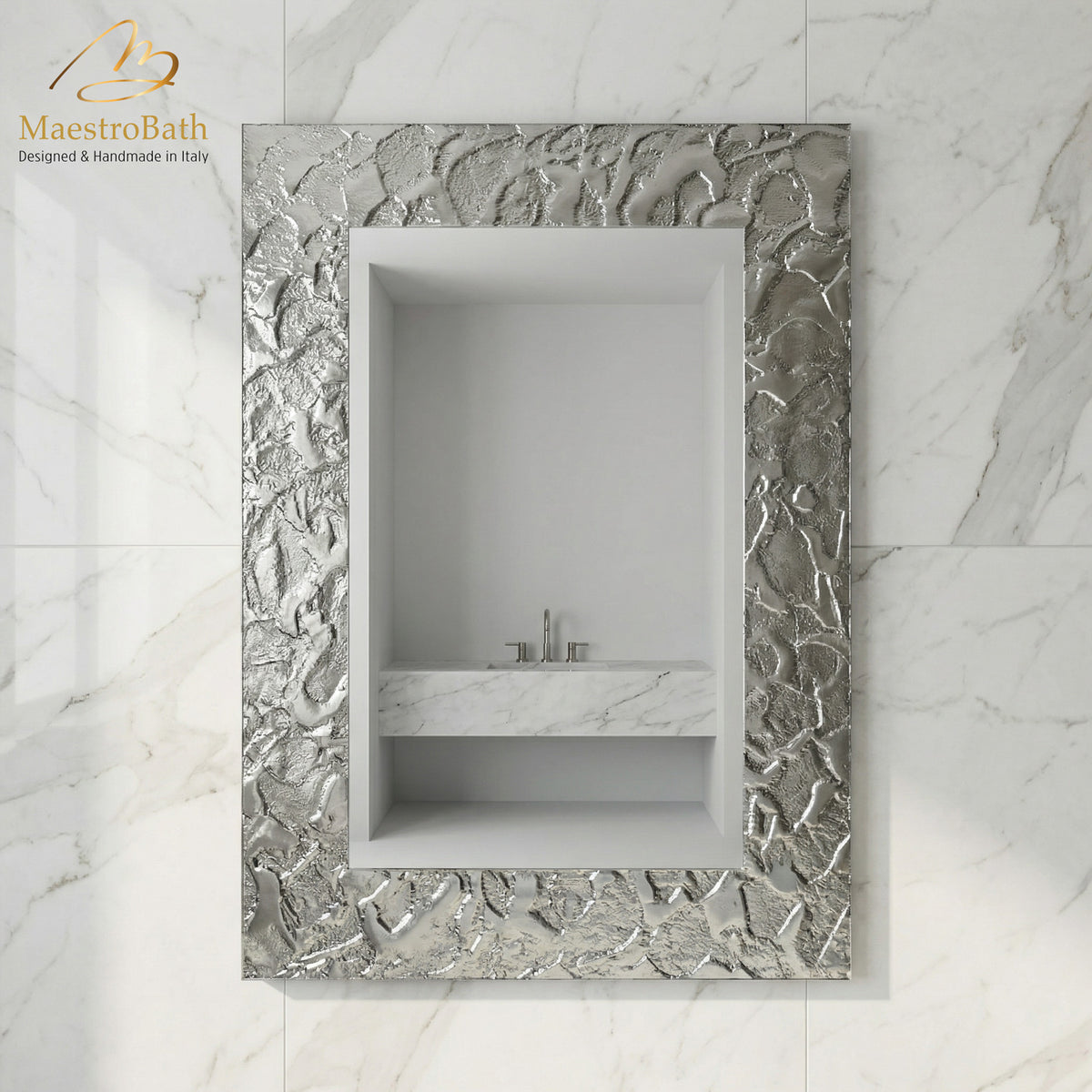 Artistic Luxury Single Vanity Mirror #color_silver