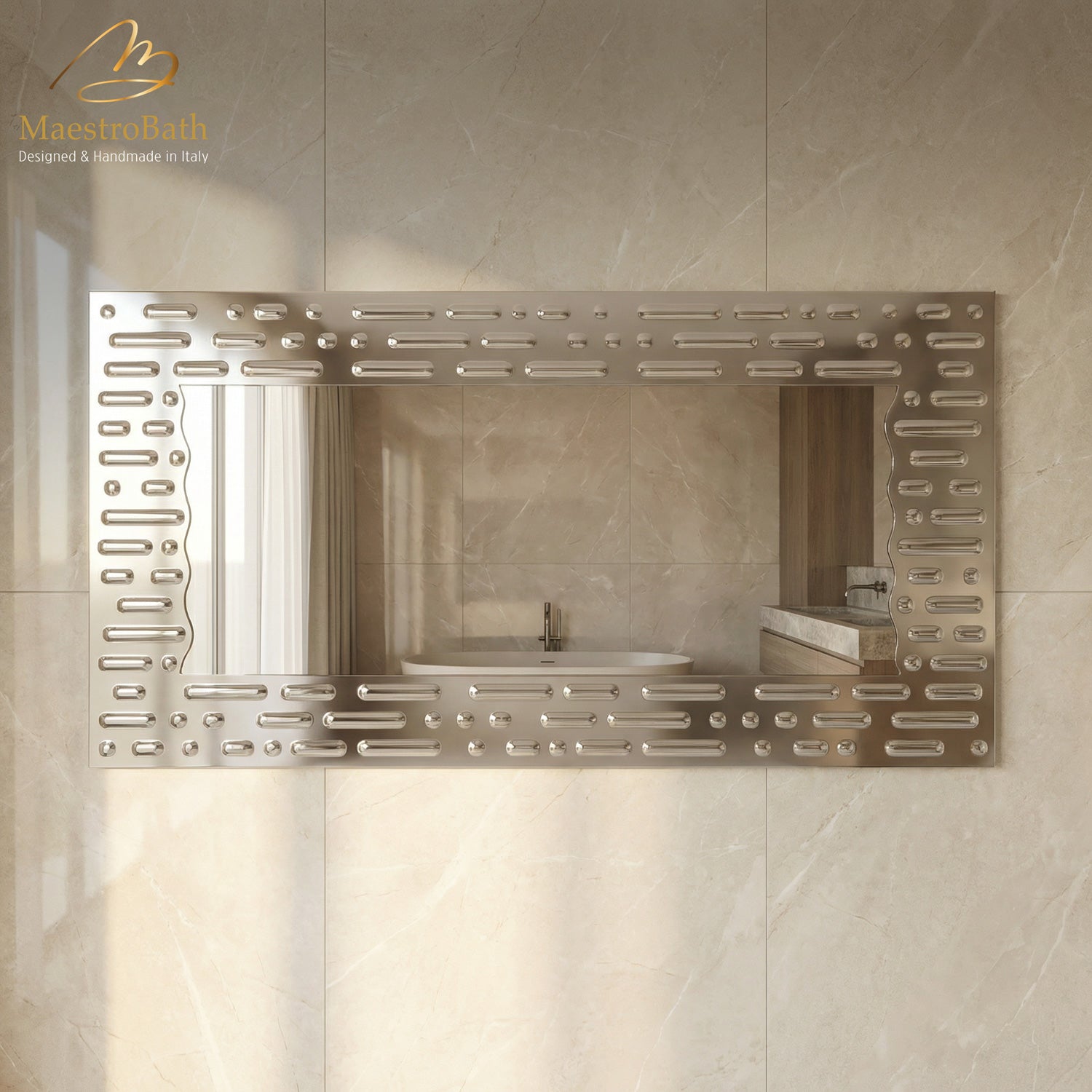 Piovere Luxury Bathroom Mirror | Bronze