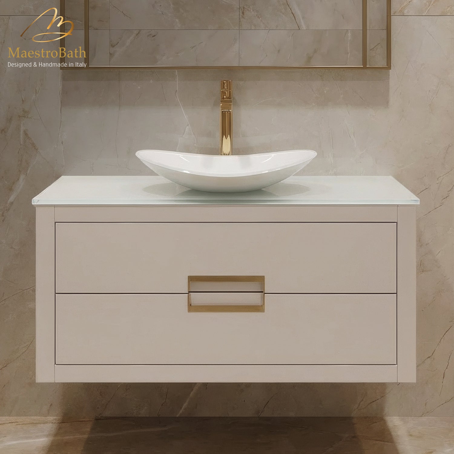 Orfeo Luxury Vessel Sink | White #color_white