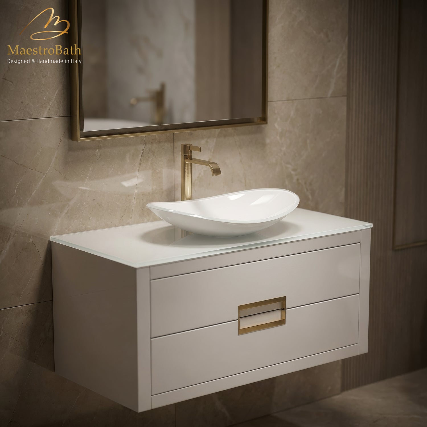 Orfeo Luxury Vessel Sink | White #color_white