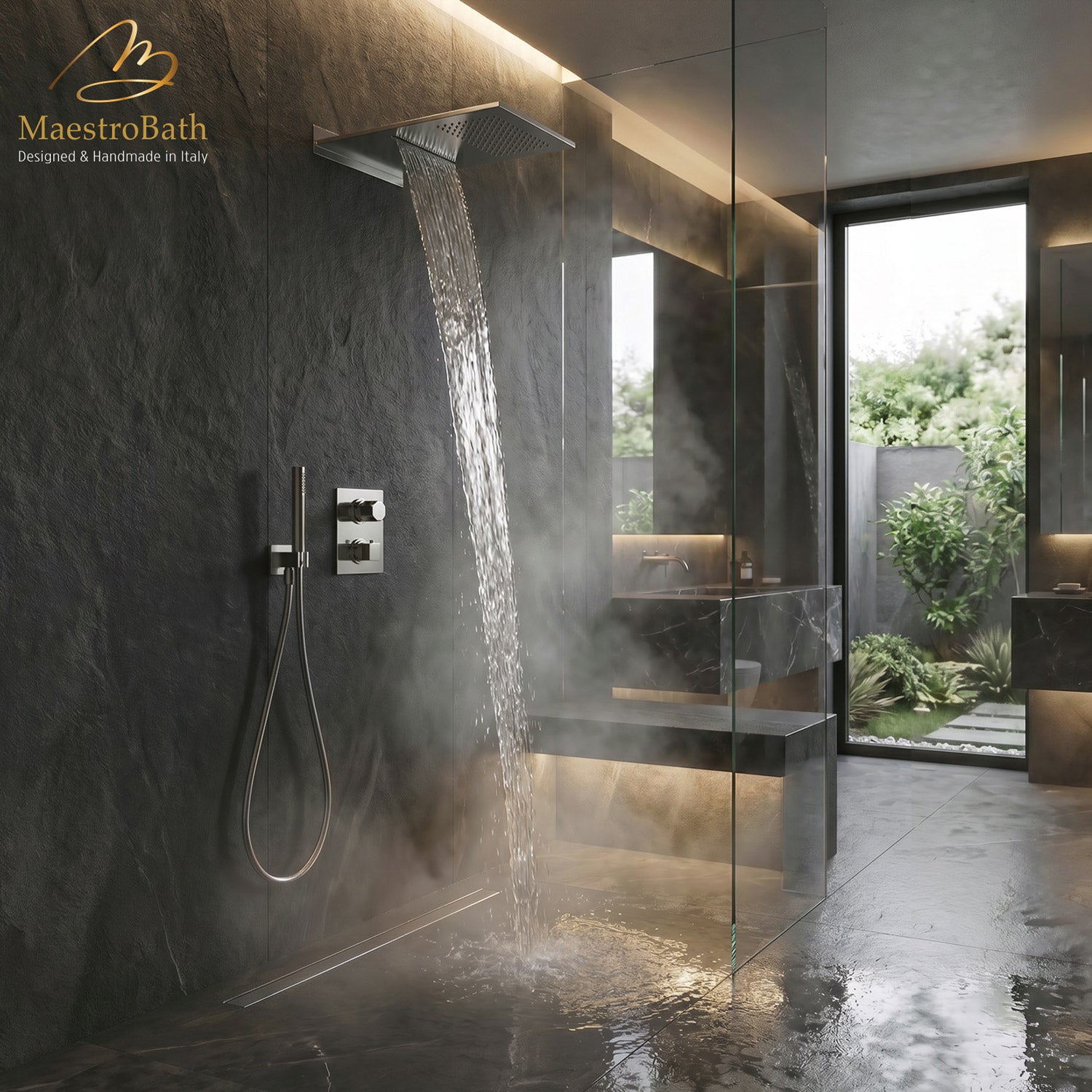 Capri Complete Shower Set | Polished Chrome
