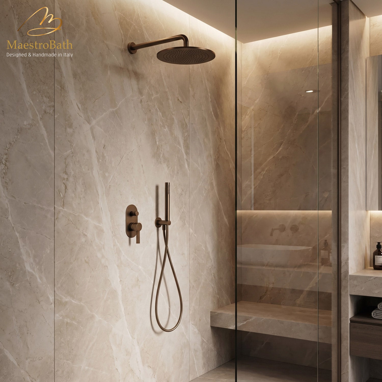 Mooi Complete Shower Set #color_tabacco