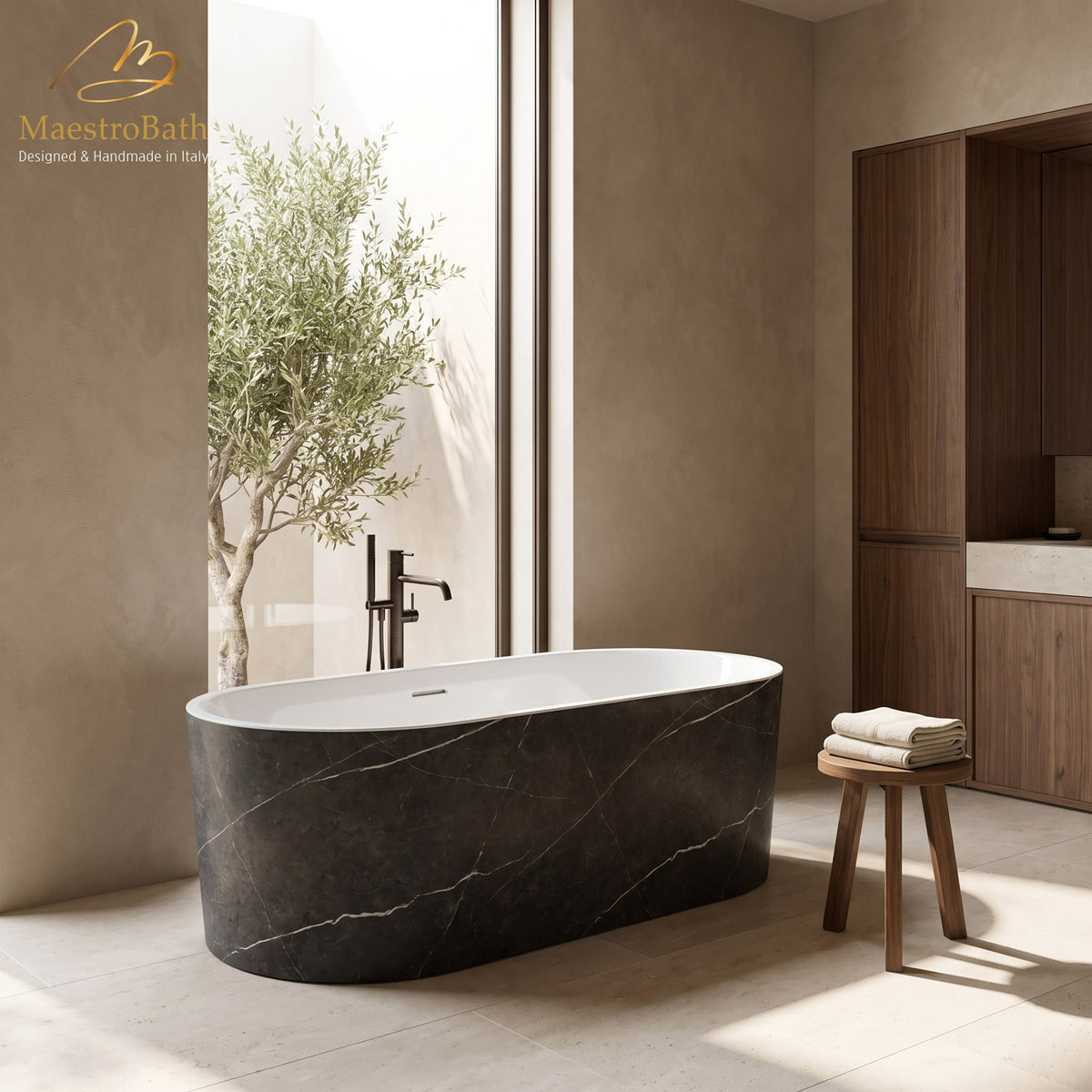 Cosmopolitan Modern Freestanding Bathtub | Grey