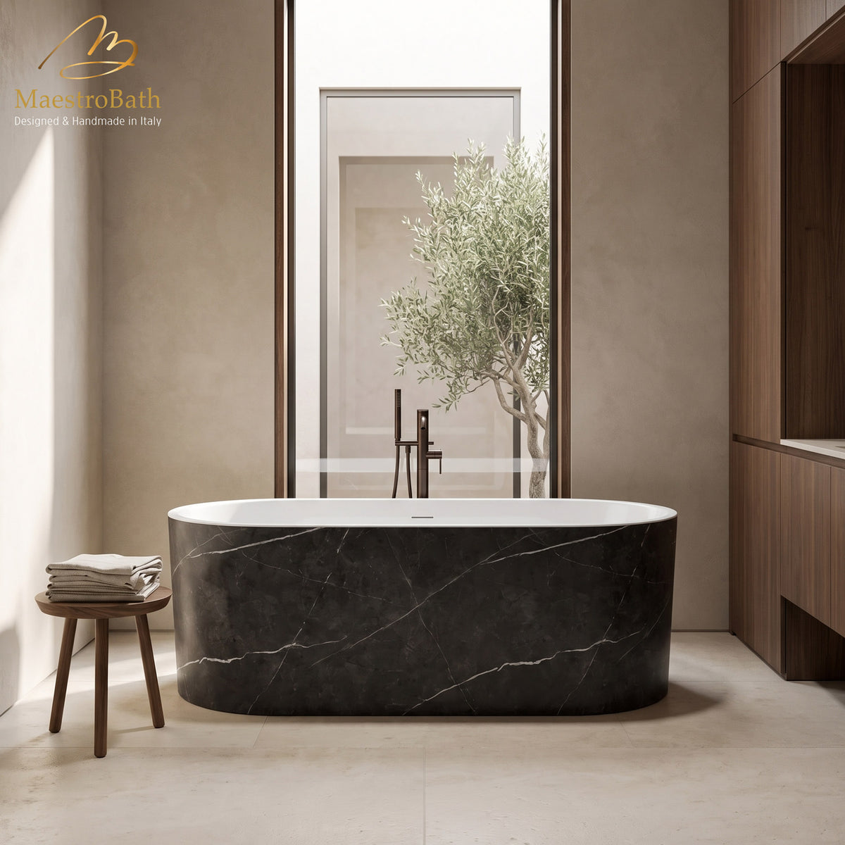 Cosmopolitan Modern Freestanding Bathtub | Grey