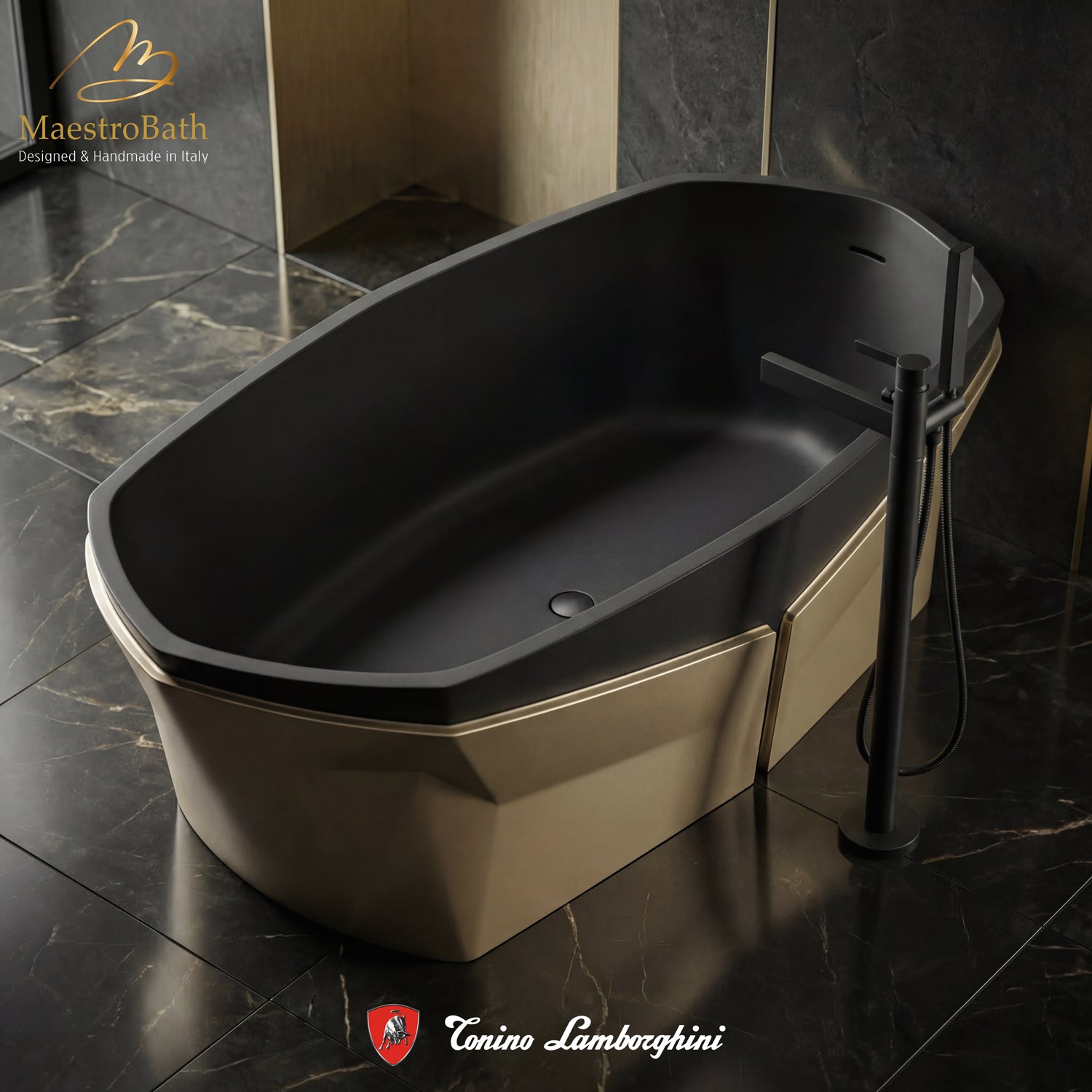 Aurea by Tonino Lamborghini Freestanding Bathtub