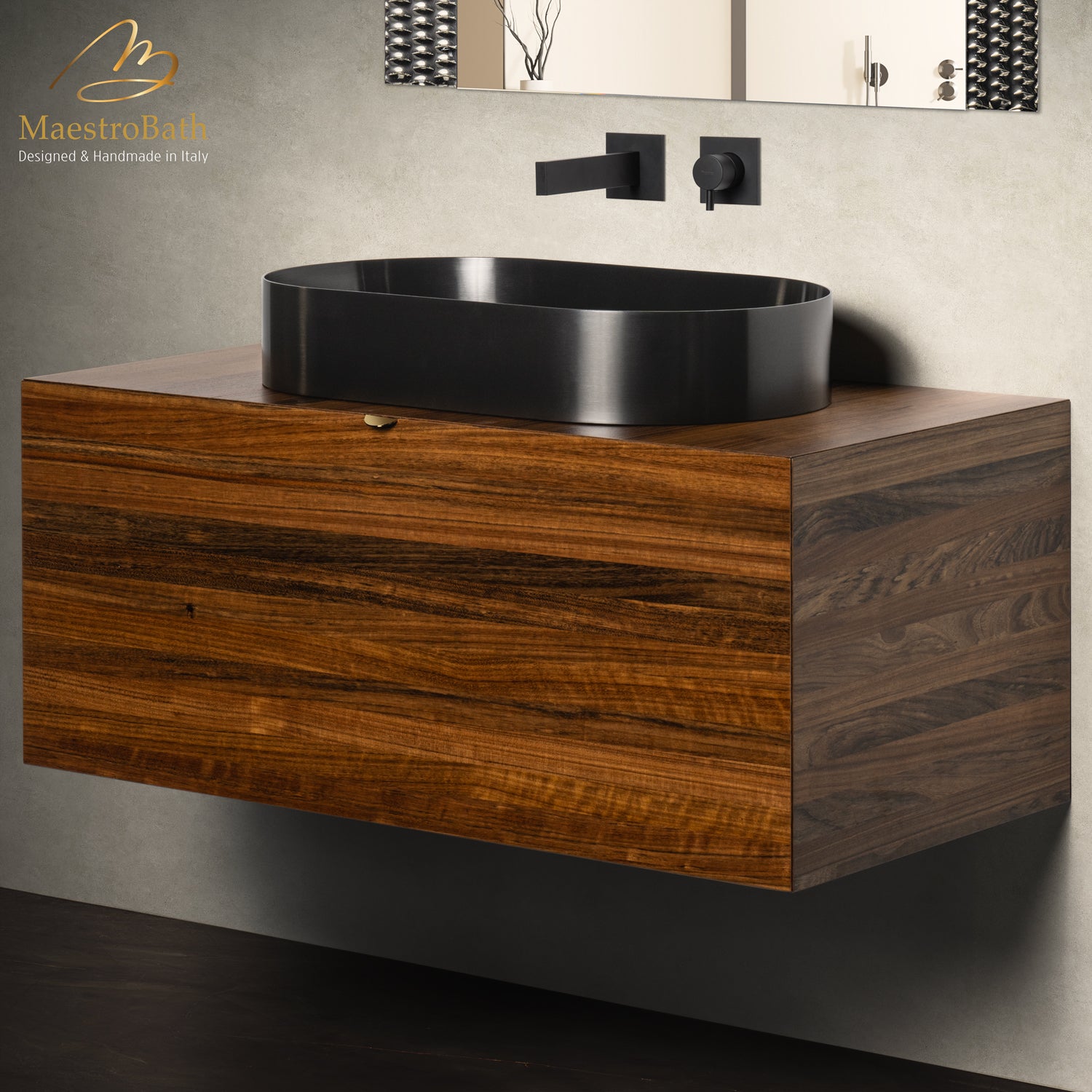 Dora 39" Bathroom Vanity | Walnut