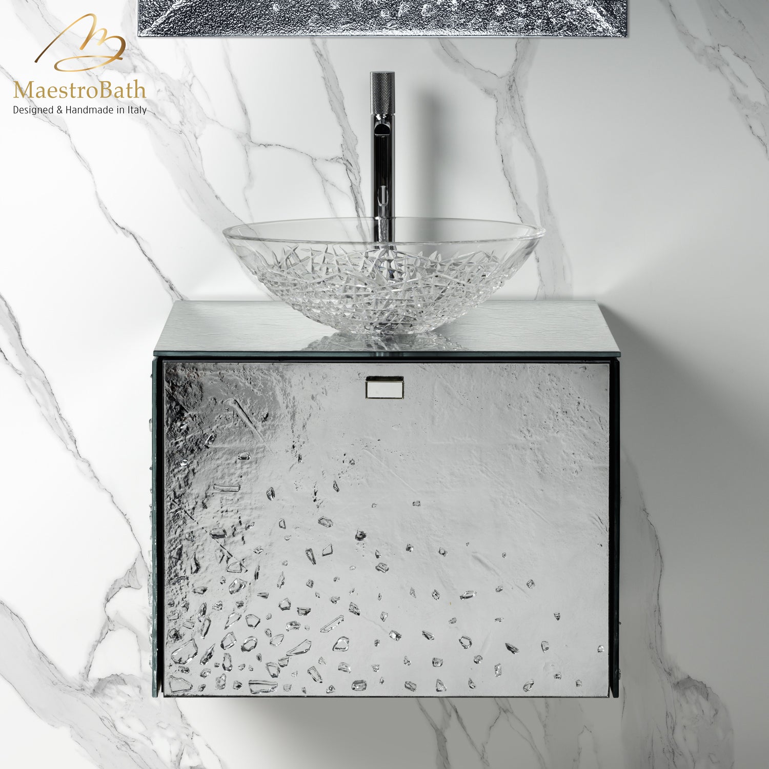 Luxury Crystal Wallmount Bathroom Vanity #Size_24"