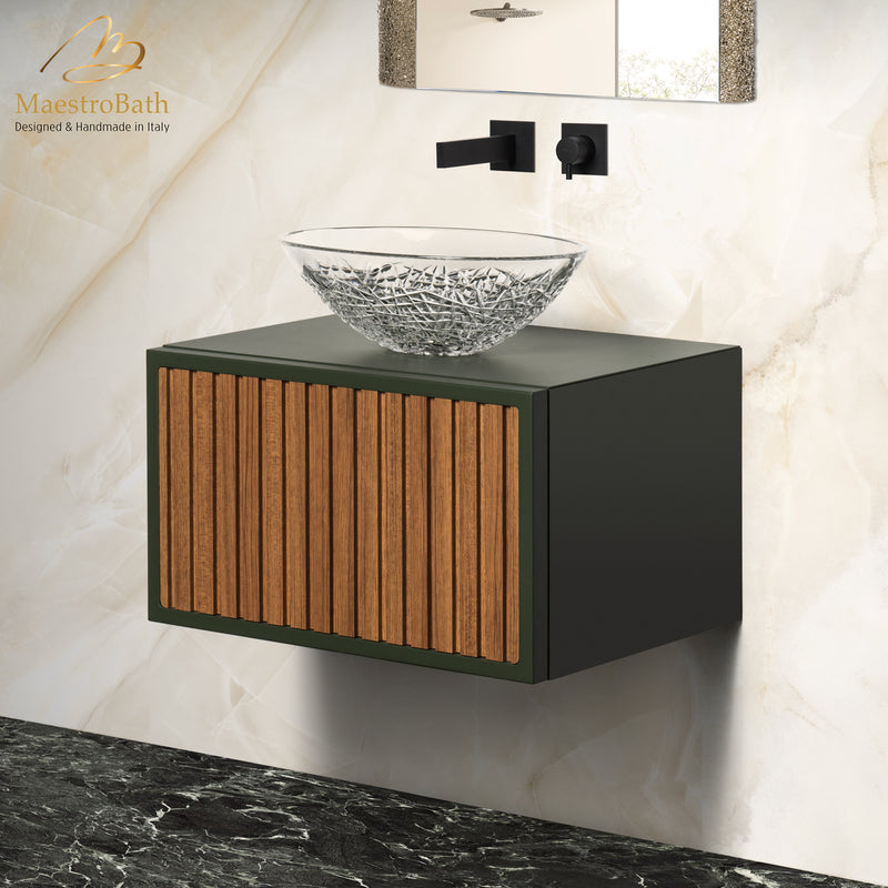 Orient 60 Bathroom Vanity | Olive Green