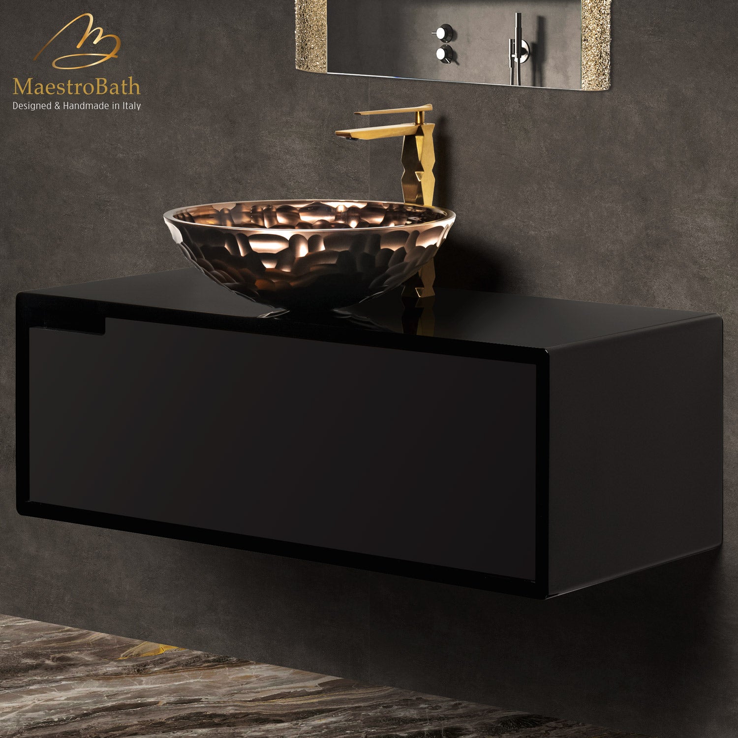 Noceto Bathroom Vanity | Black #Size_40"