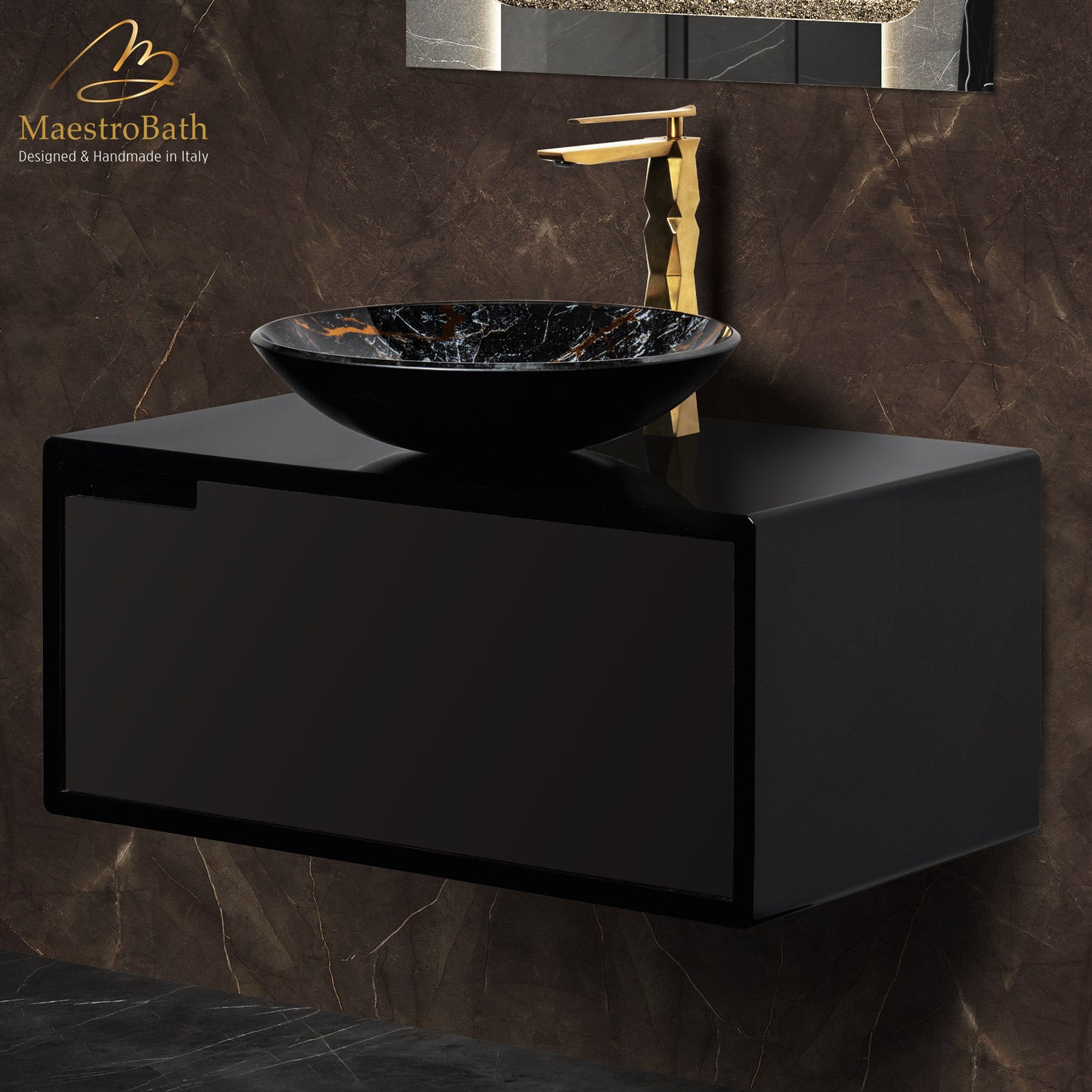 Noceto Bathroom Vanity | Black #Size_32"