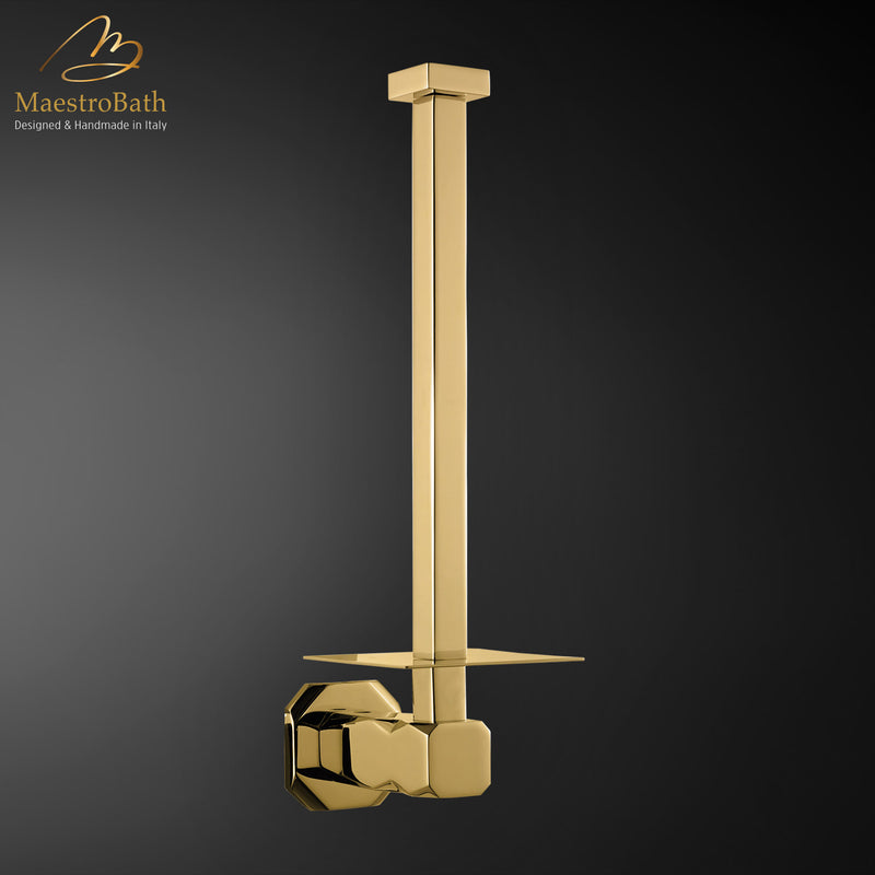 IKON Vertical Roll Holder | Polished Gold