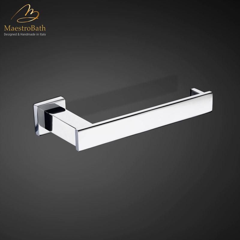 Modern Wall Mounted Roll Holder | Polished Chrome