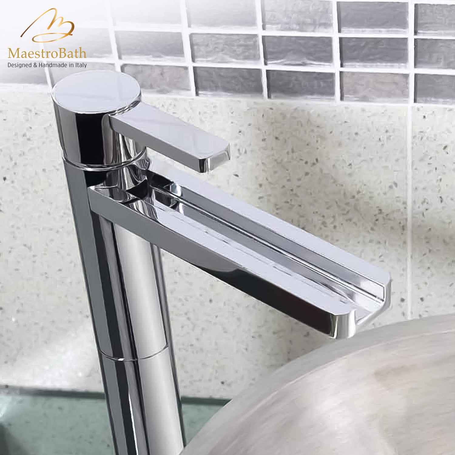 Aqua Polished Chrome Luxury Bathroom Faucet #color_polished chrome