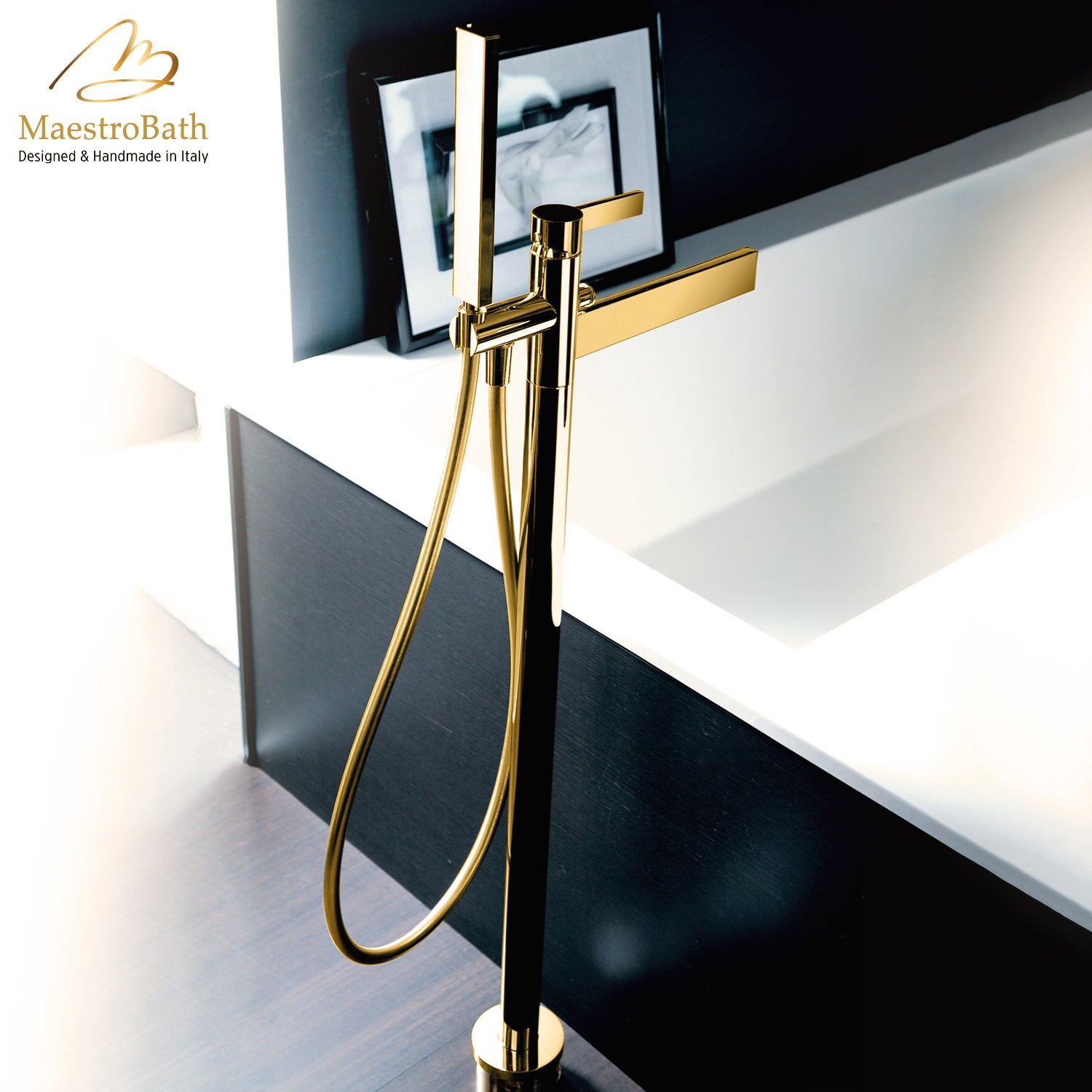 Caso Tub Filler Polished Gold #color_polished gold