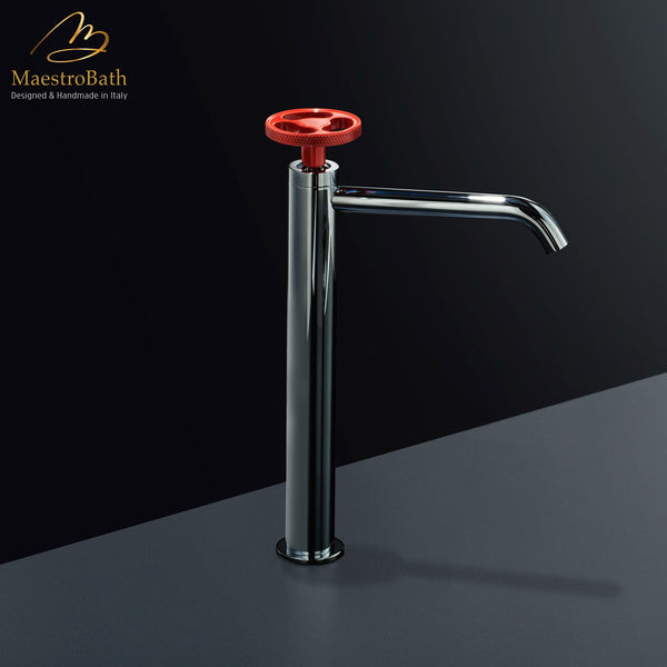 Country High Bathroom Faucet | Polished Chrome