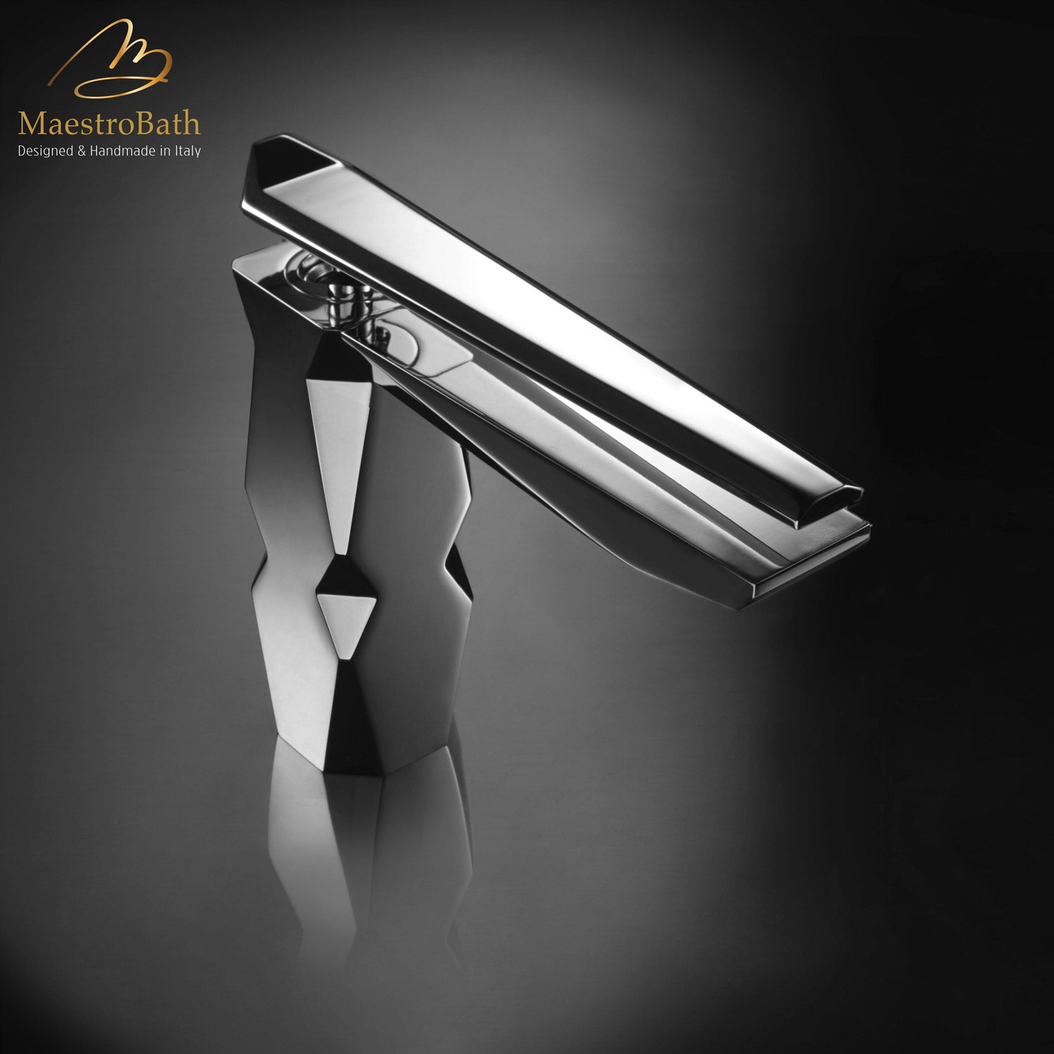 Ikon Polished Chrome Luxury Vessel Sink Faucet #color_polished chrome