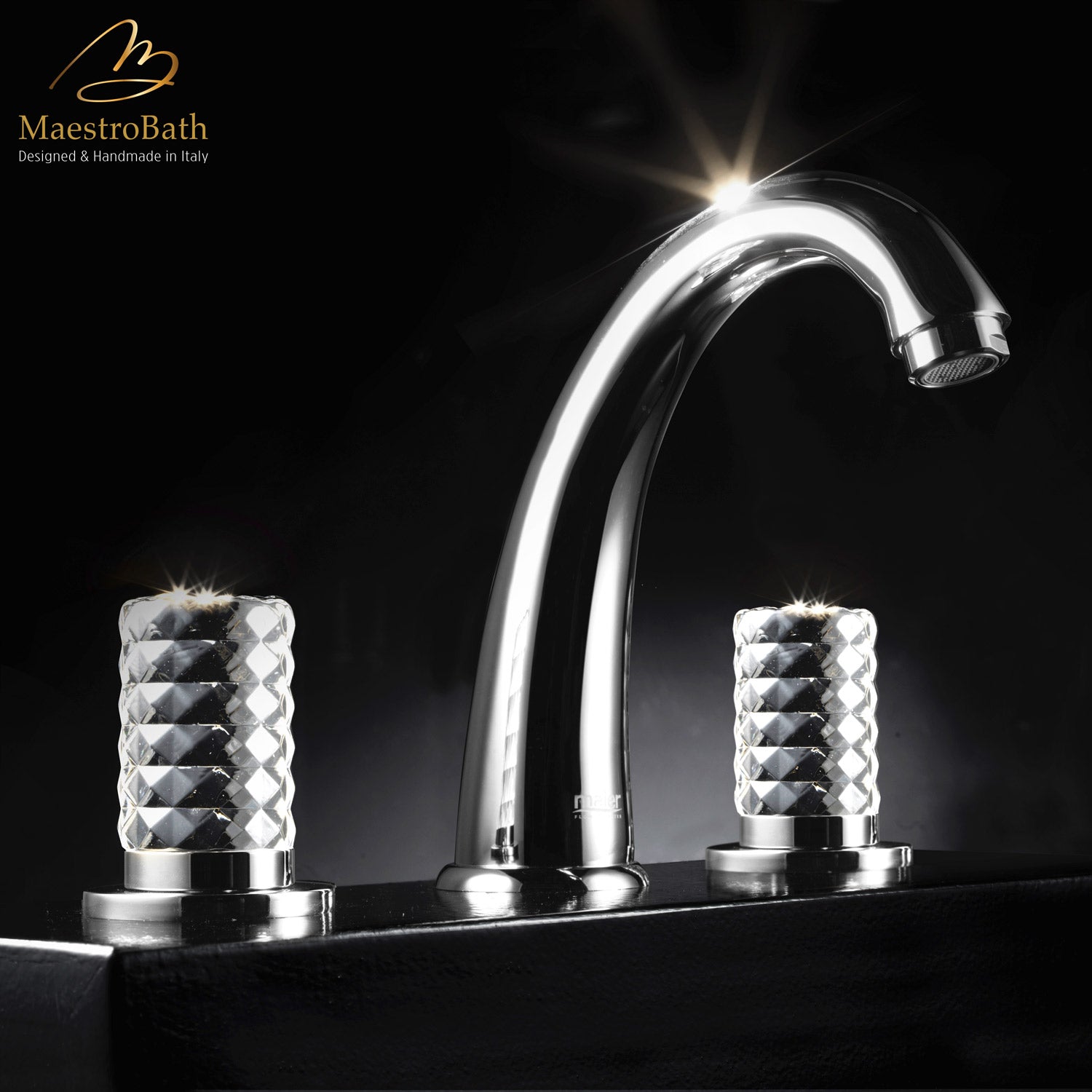 Kyros 3-Hole Polished Chrome Luxury Bathroom Faucet #color_polished chrome