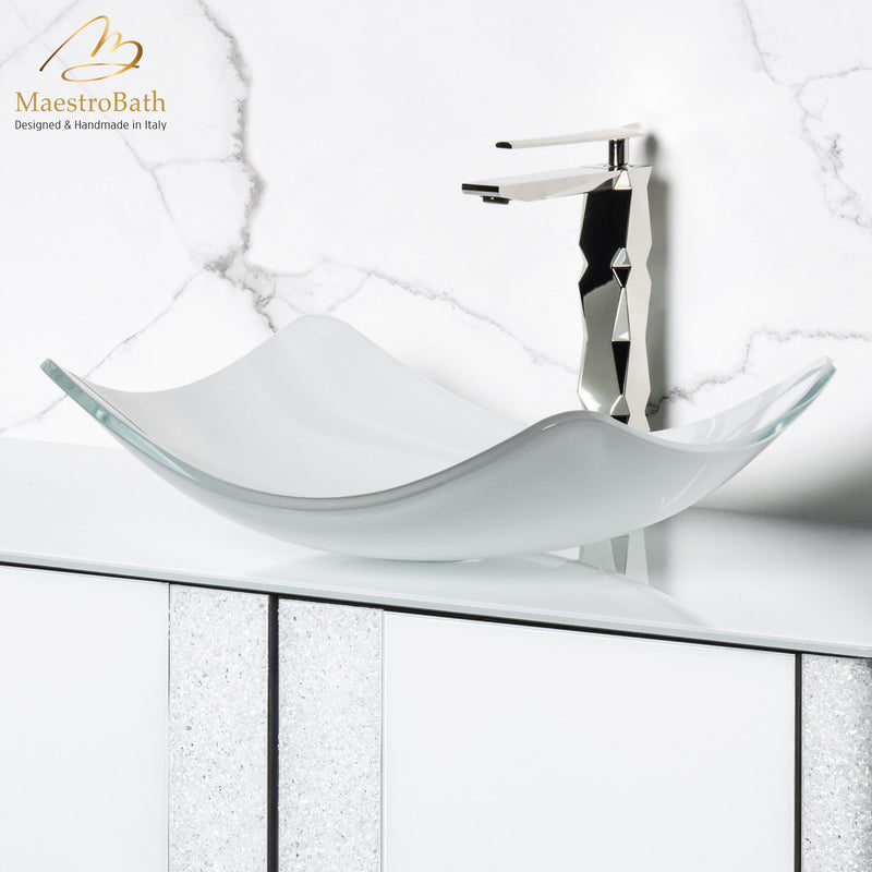 Kara Luxury Vessel Sink | White