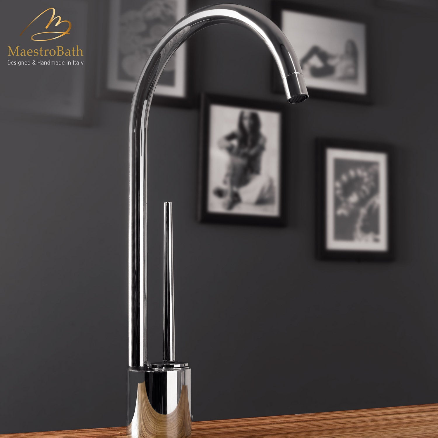 Tropic CHROME | Modern Chrome Kitchen Faucet #color_polished chrome