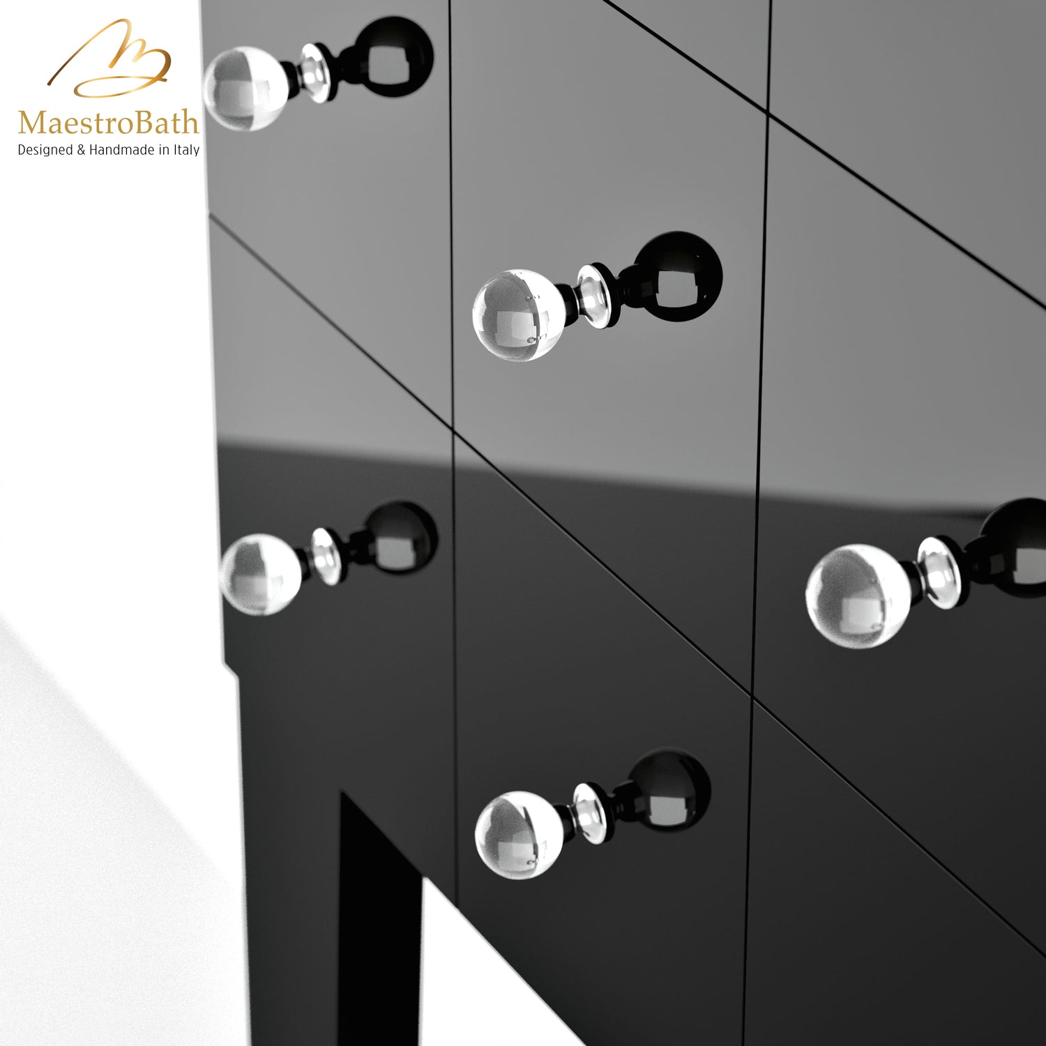 Astro Crystal Knob | Clear/Chrome