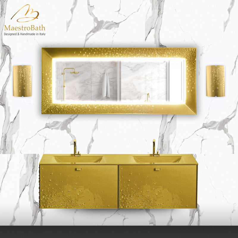 Murano Low Luxury Light Fixture | Gold