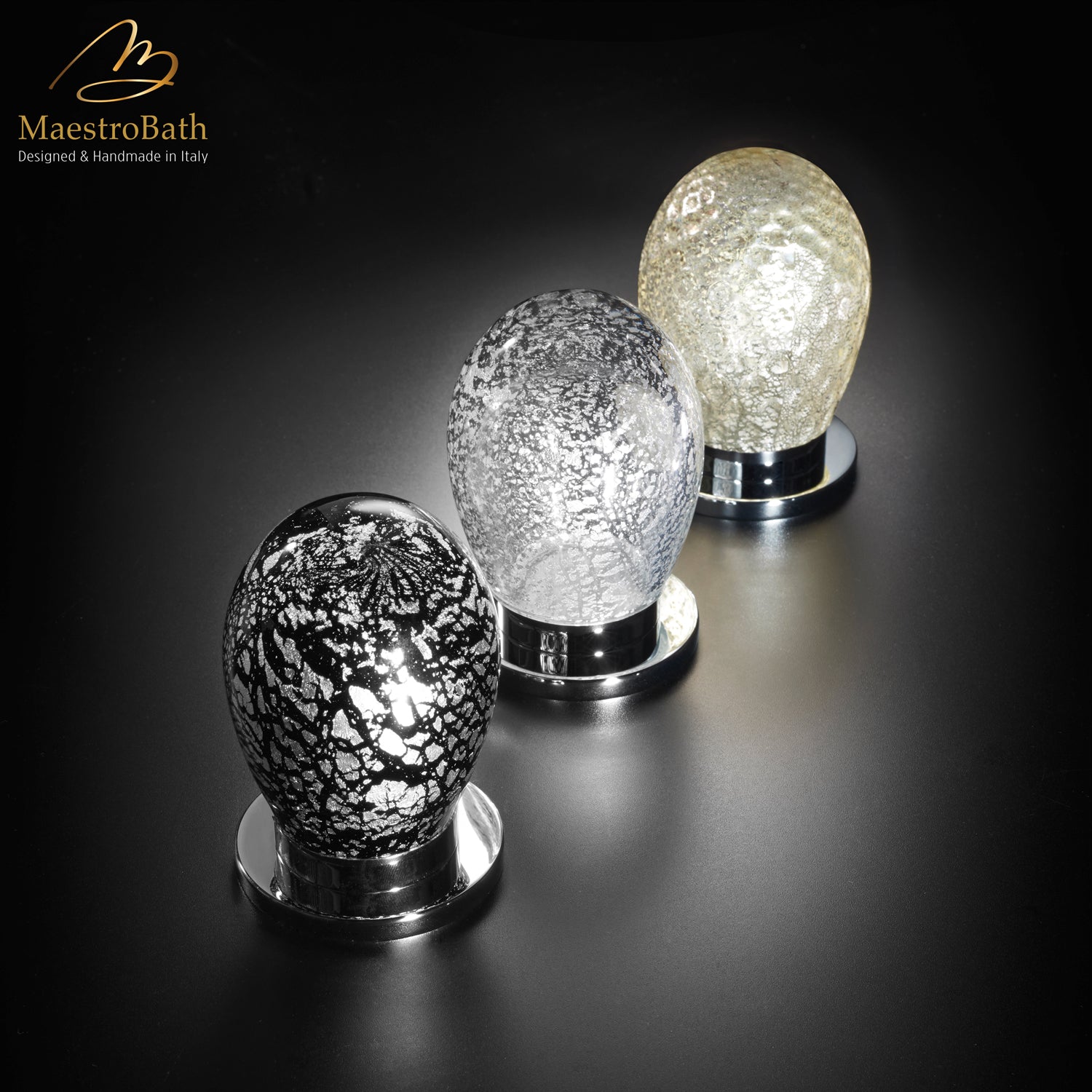 MURANO 3 Hole Luxury Bathroom Faucet #color_transparent