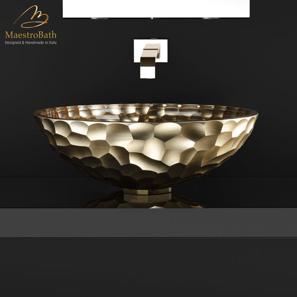 Prism Luxury Vessel Sink | Gold #color_gold